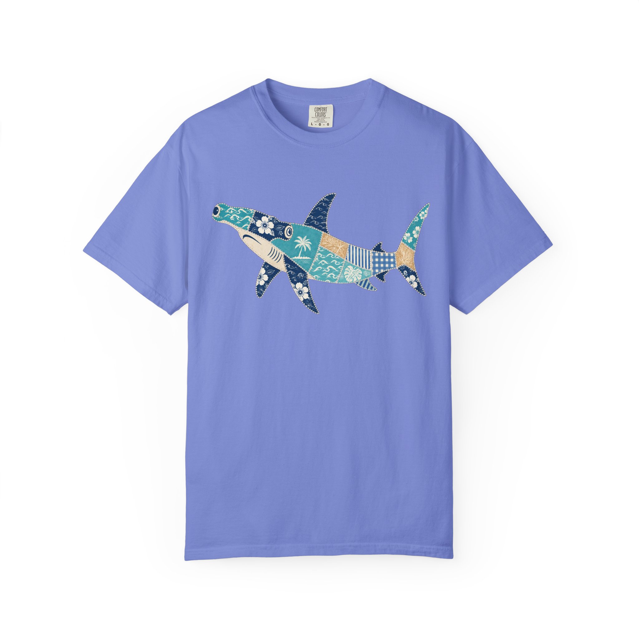 Patchwork Hammerhead Shark Tee - Image 9