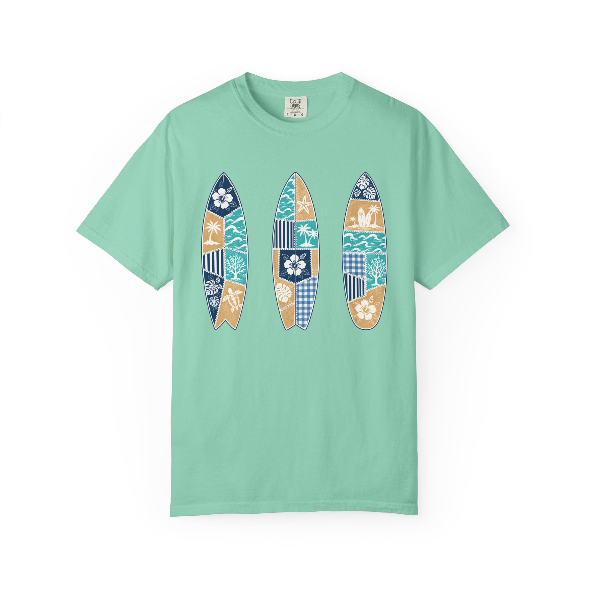 Patchwork Surfboards Tee - Image 4