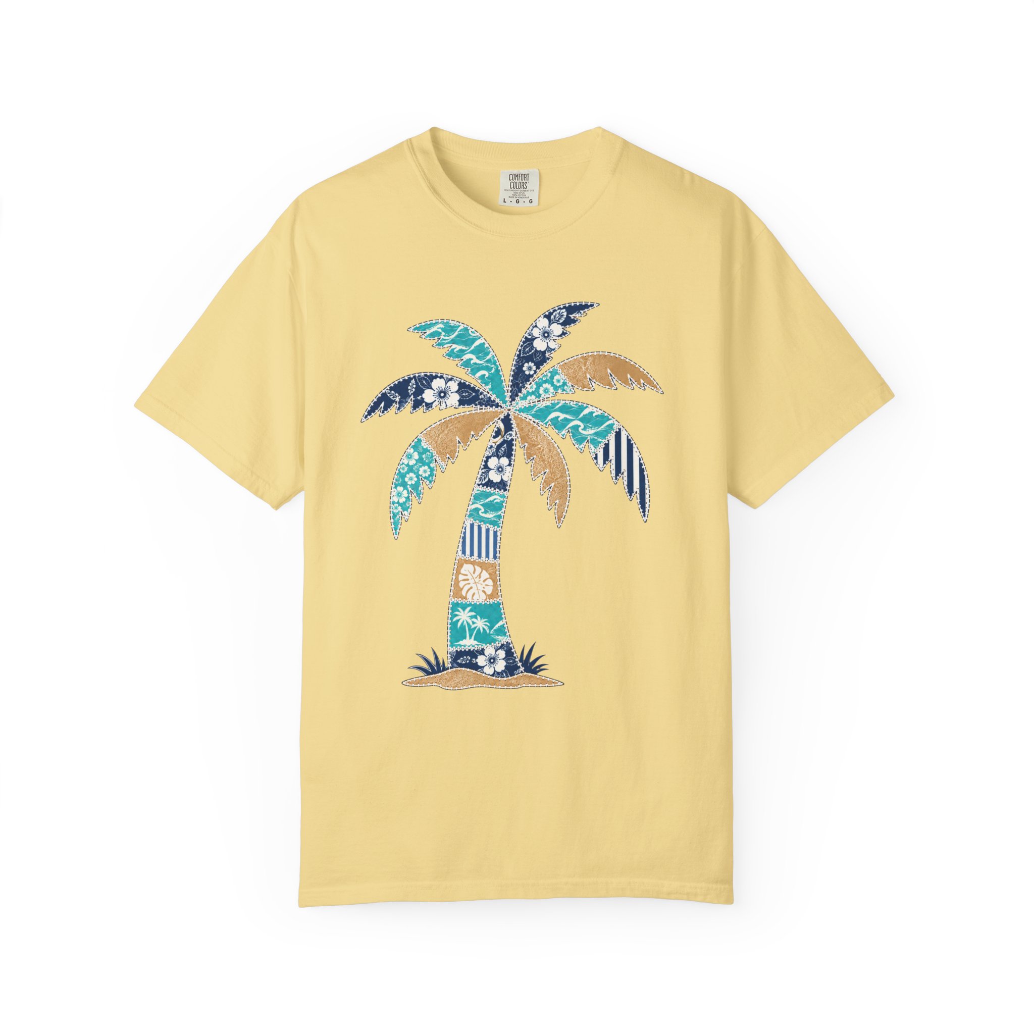 Patchwork Palm Tree Tee - Image 3
