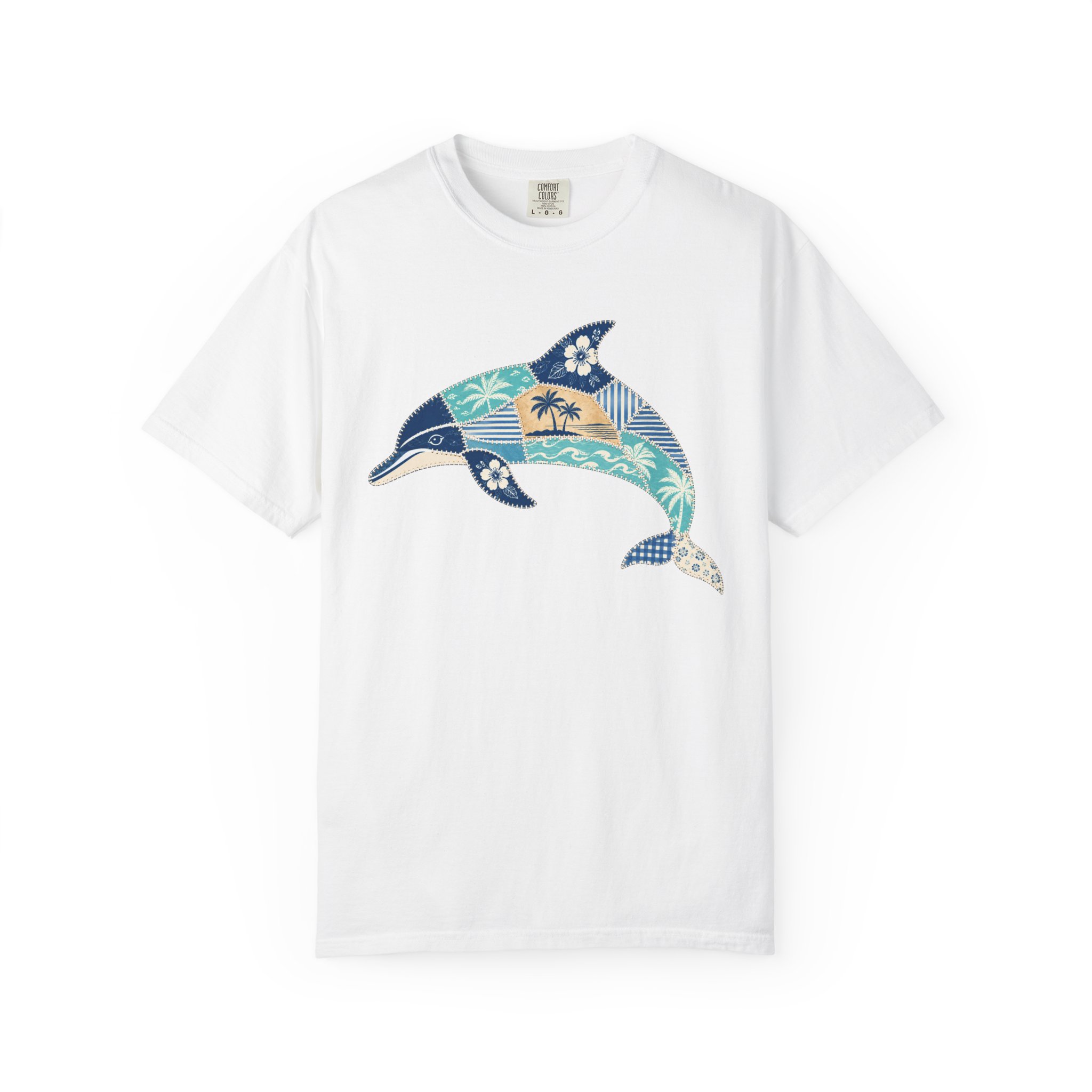 Patchwork Dolphin Tee - Image 2