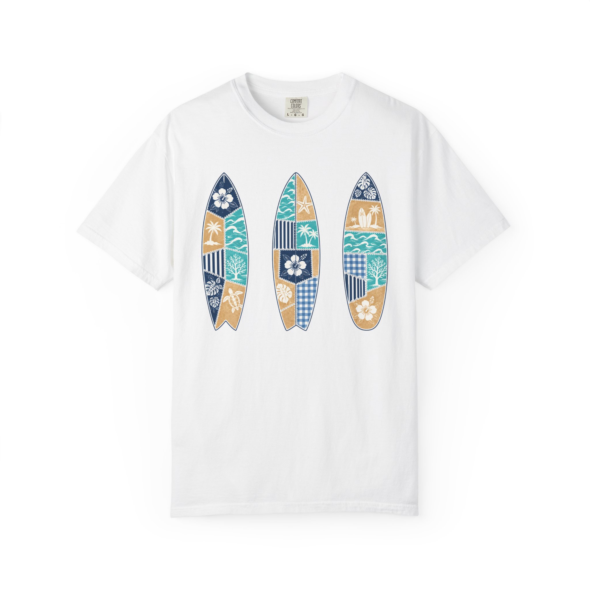 Patchwork Surfboards Tee - Image 2