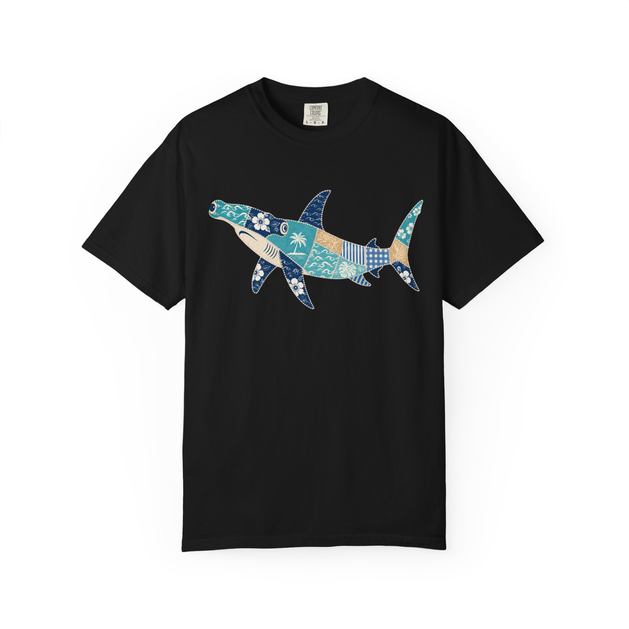 Patchwork Hammerhead Shark Tee - Image 10