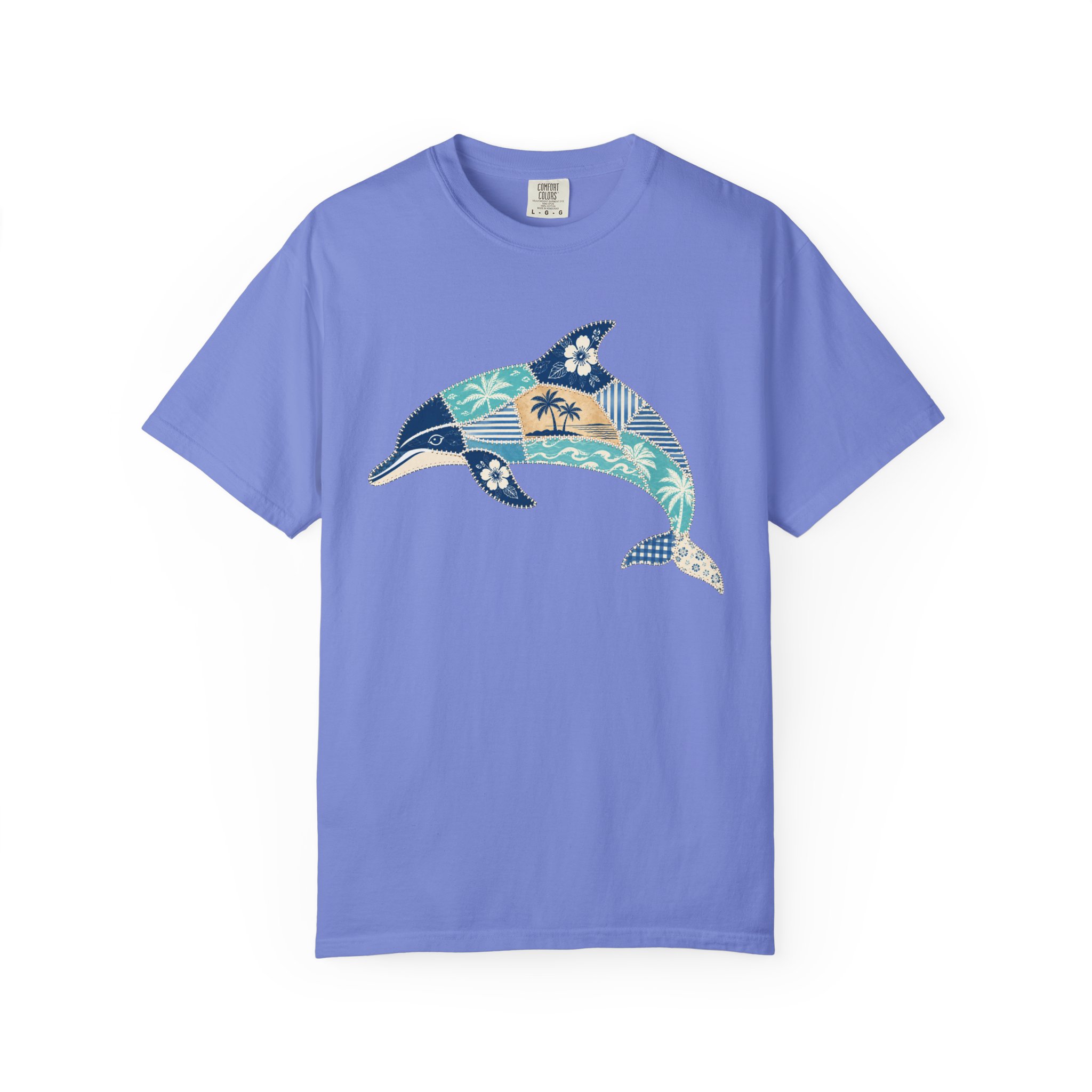 Patchwork Dolphin Tee - Image 9