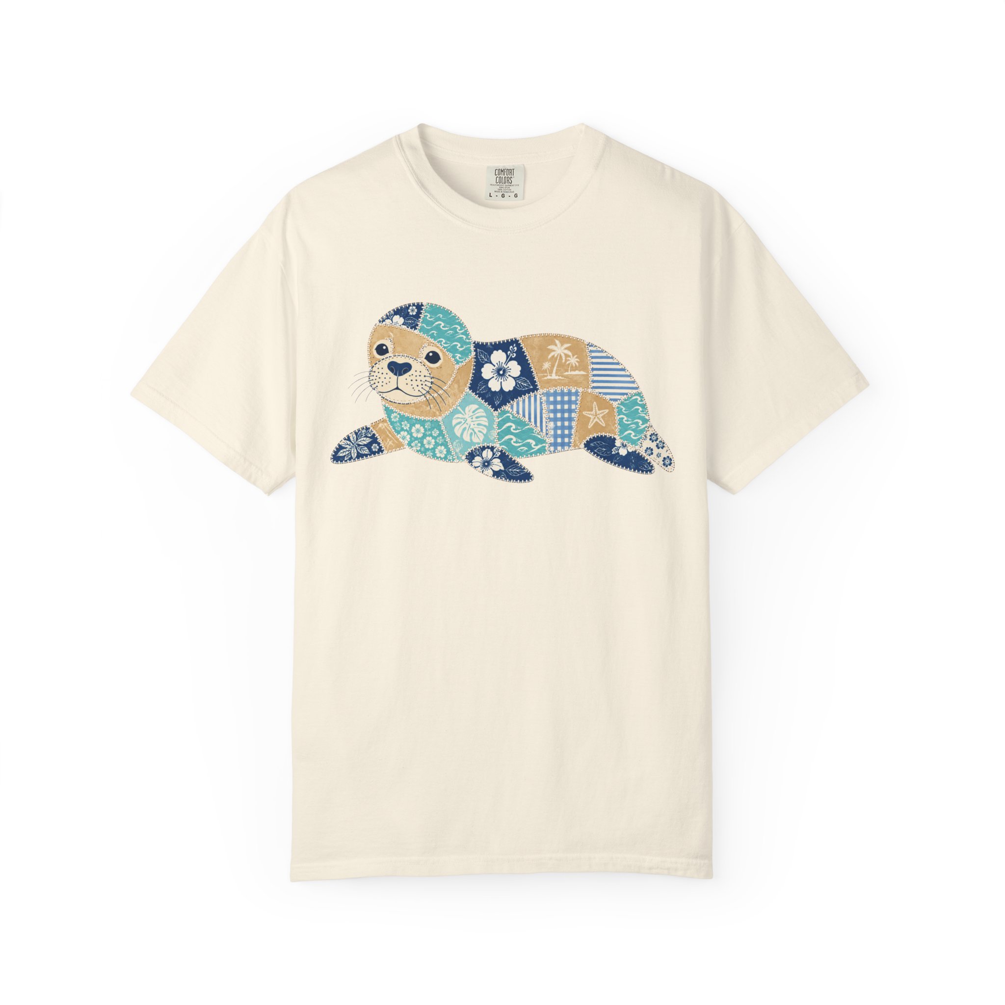 Patchwork Monk Seal Tee - Image 8