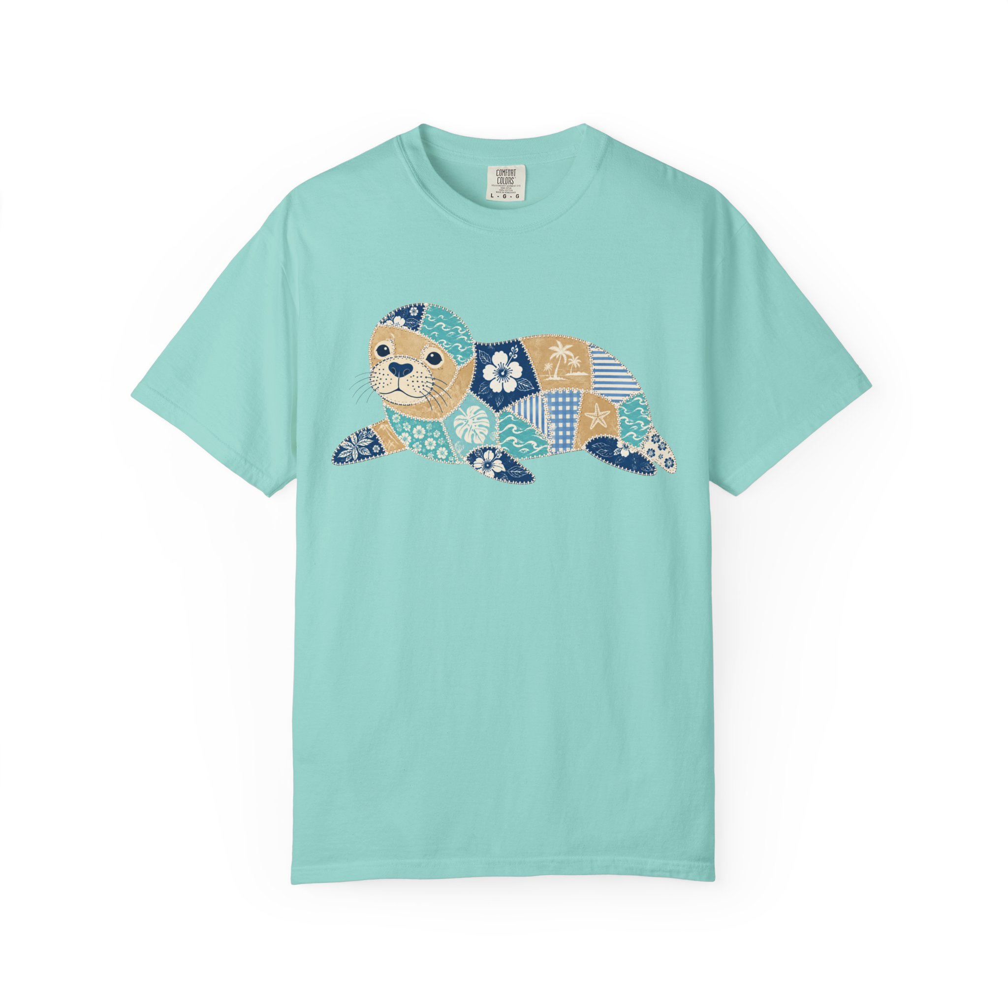 Patchwork Monk Seal Tee - Image 5