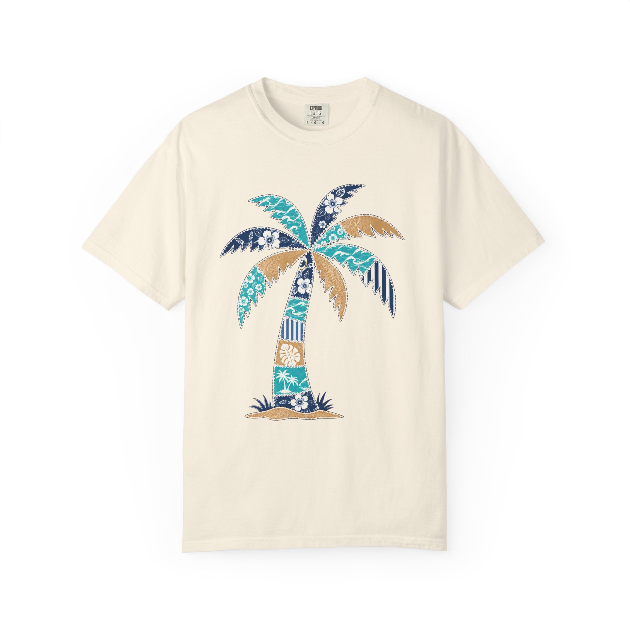 Patchwork Palm Tree Tee - Image 8