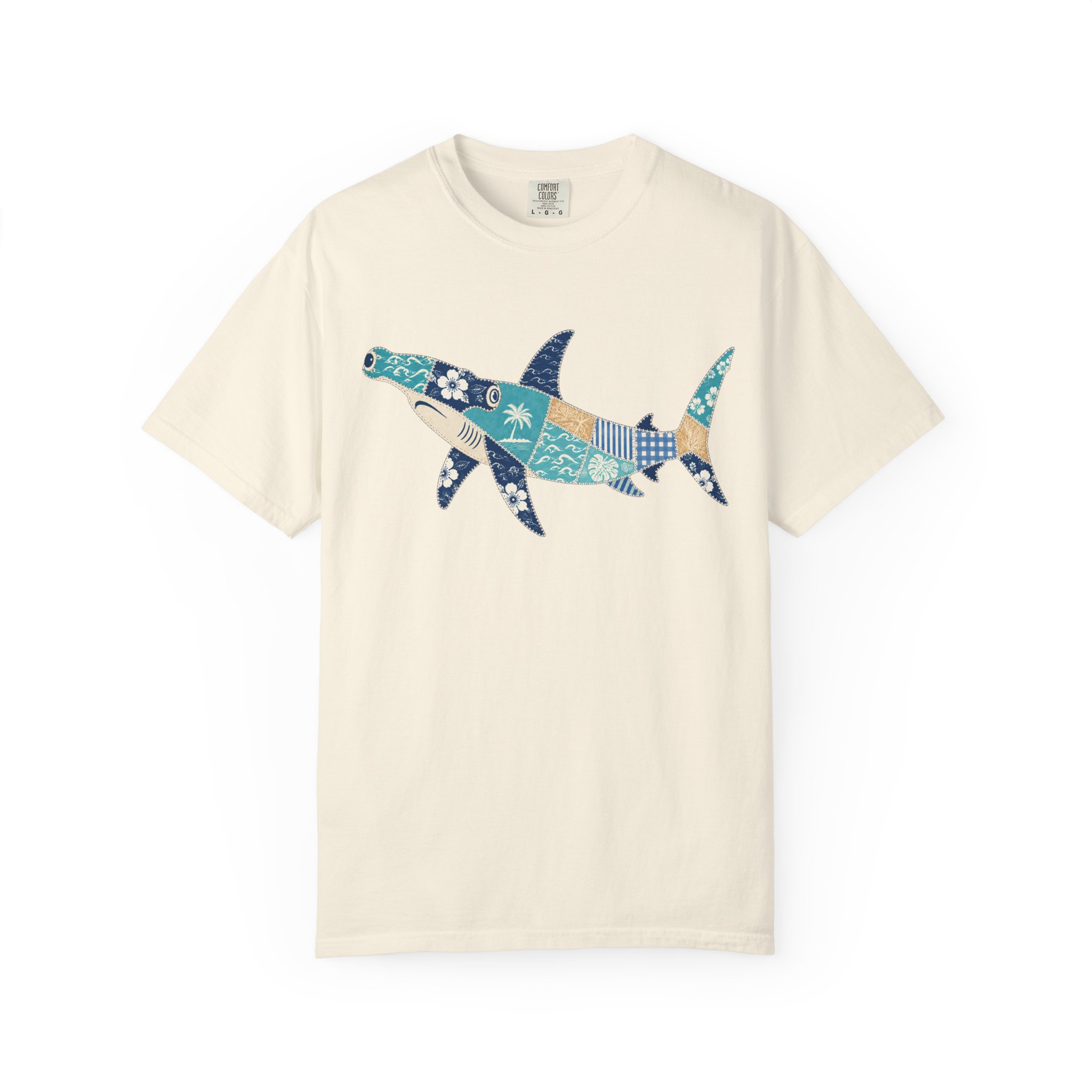 Patchwork Hammerhead Shark Tee - Image 8