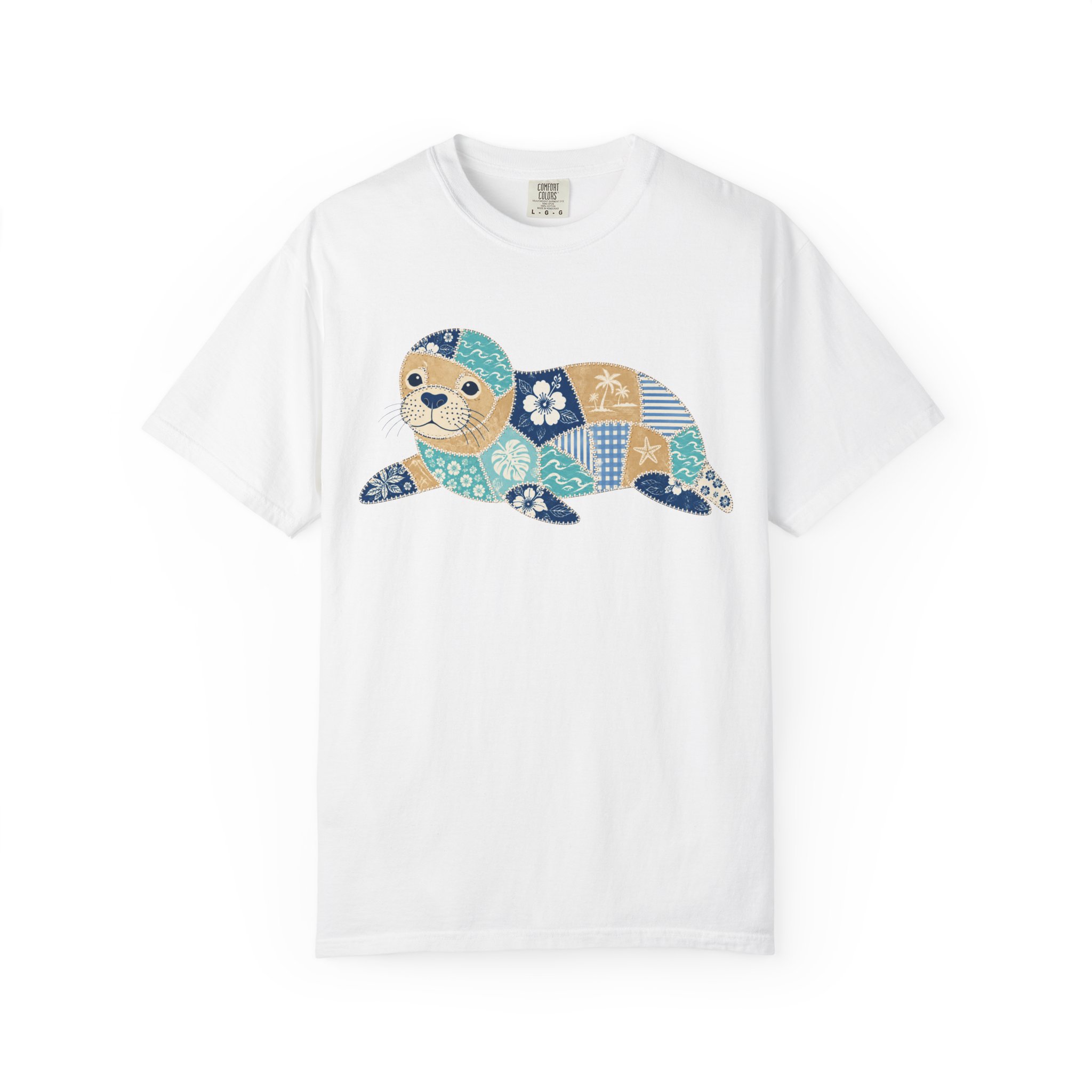 Patchwork Monk Seal Tee - Image 2