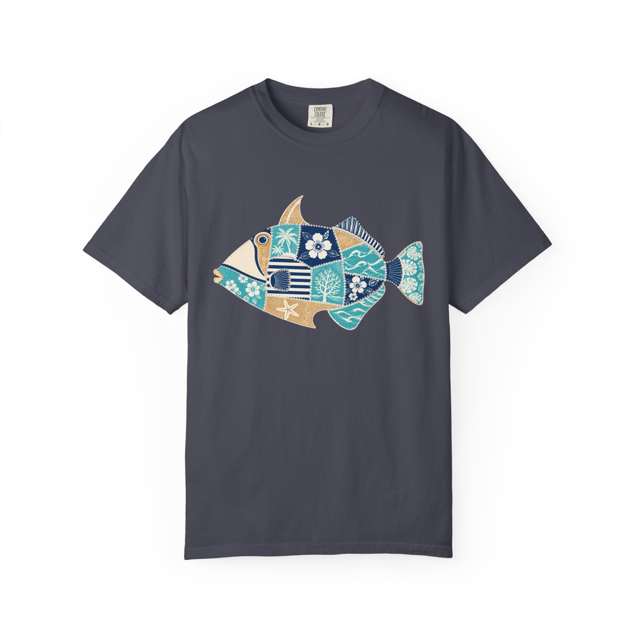 Patchwork Tropical Fish Tee - Image 11