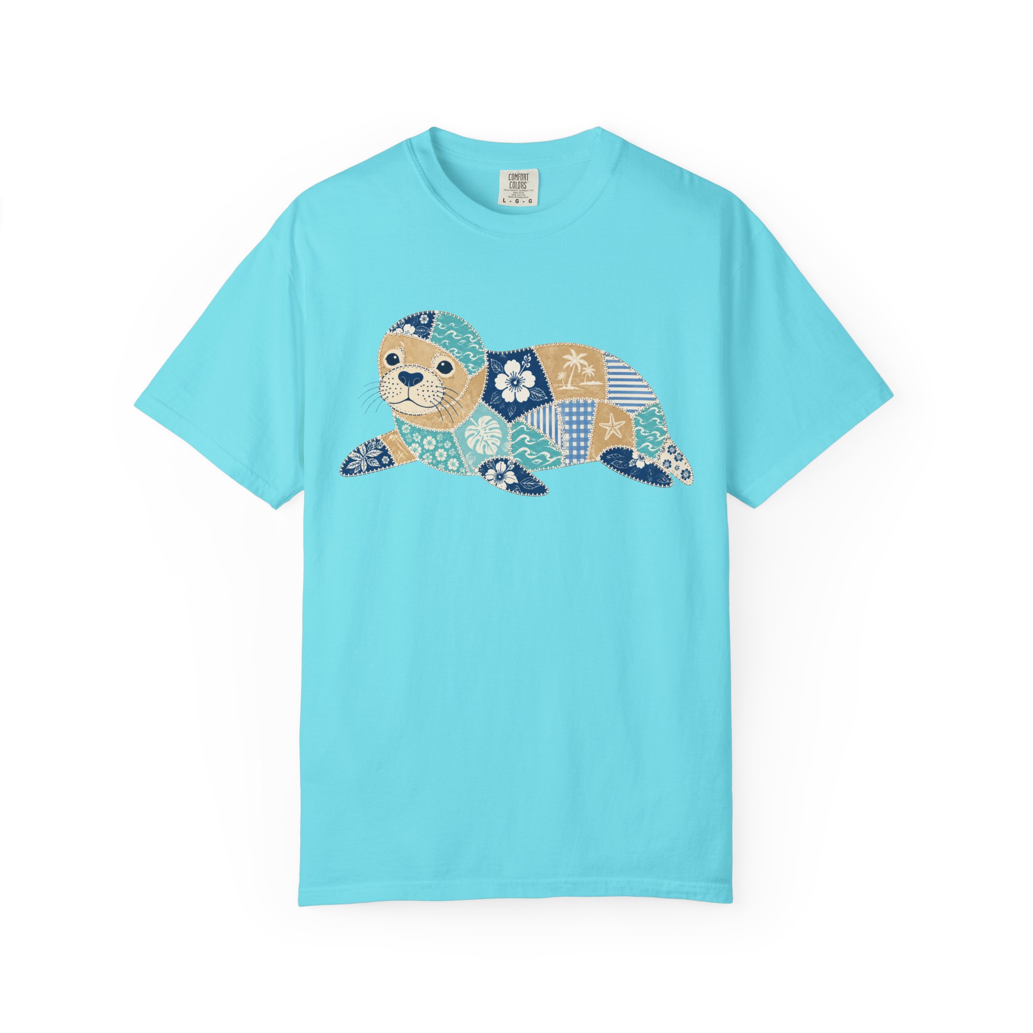 Patchwork Monk Seal Tee - Image 6
