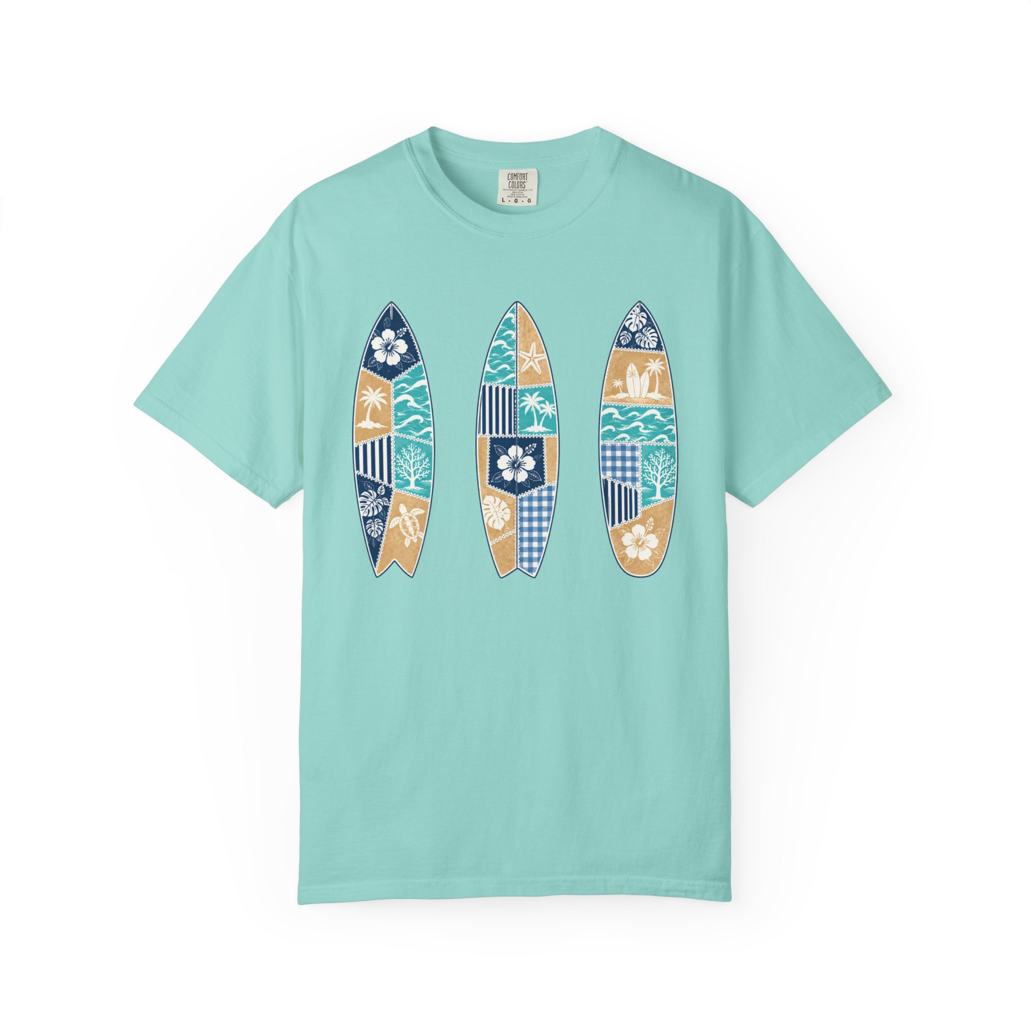 Patchwork Surfboards Tee - Image 5