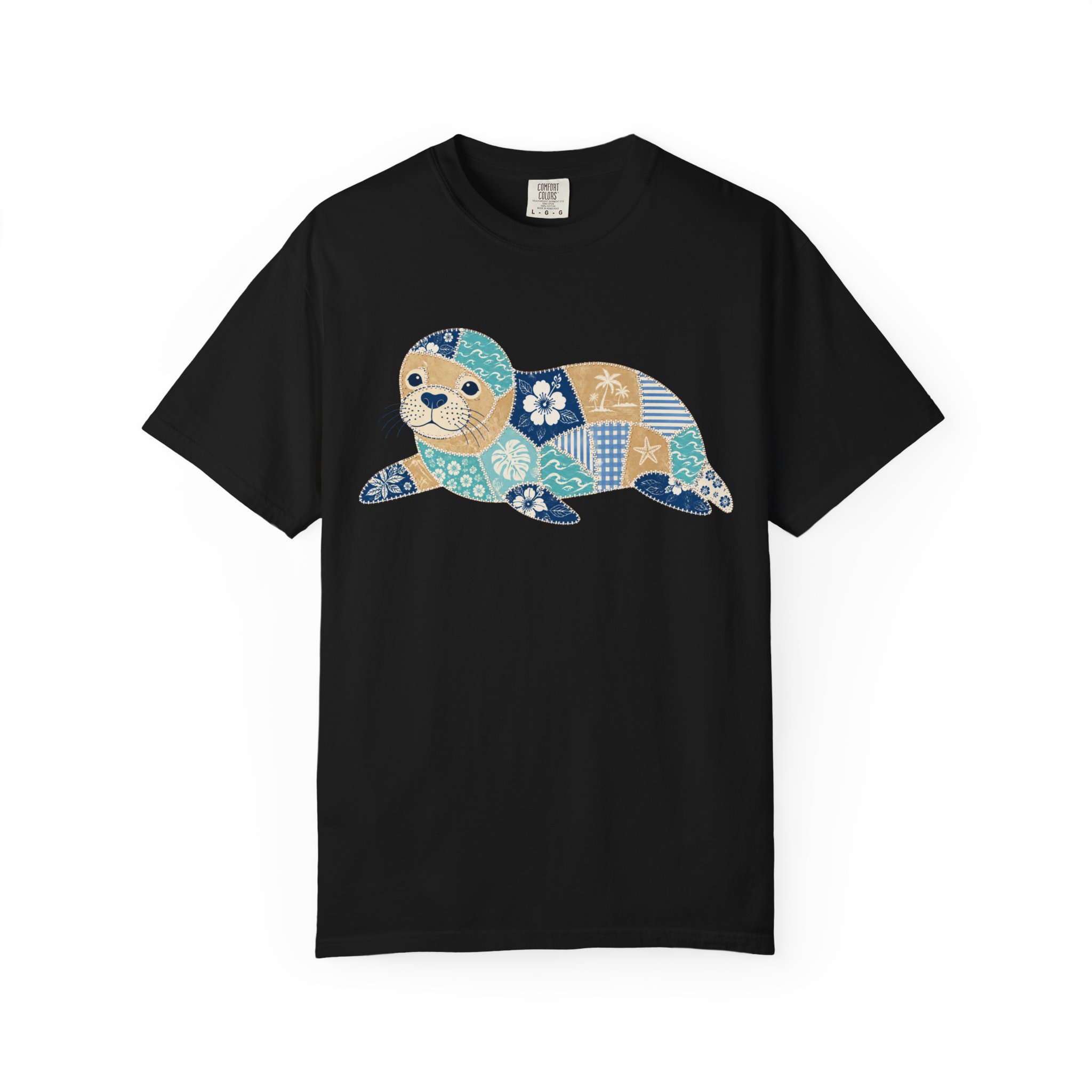 Patchwork Monk Seal Tee - Image 10