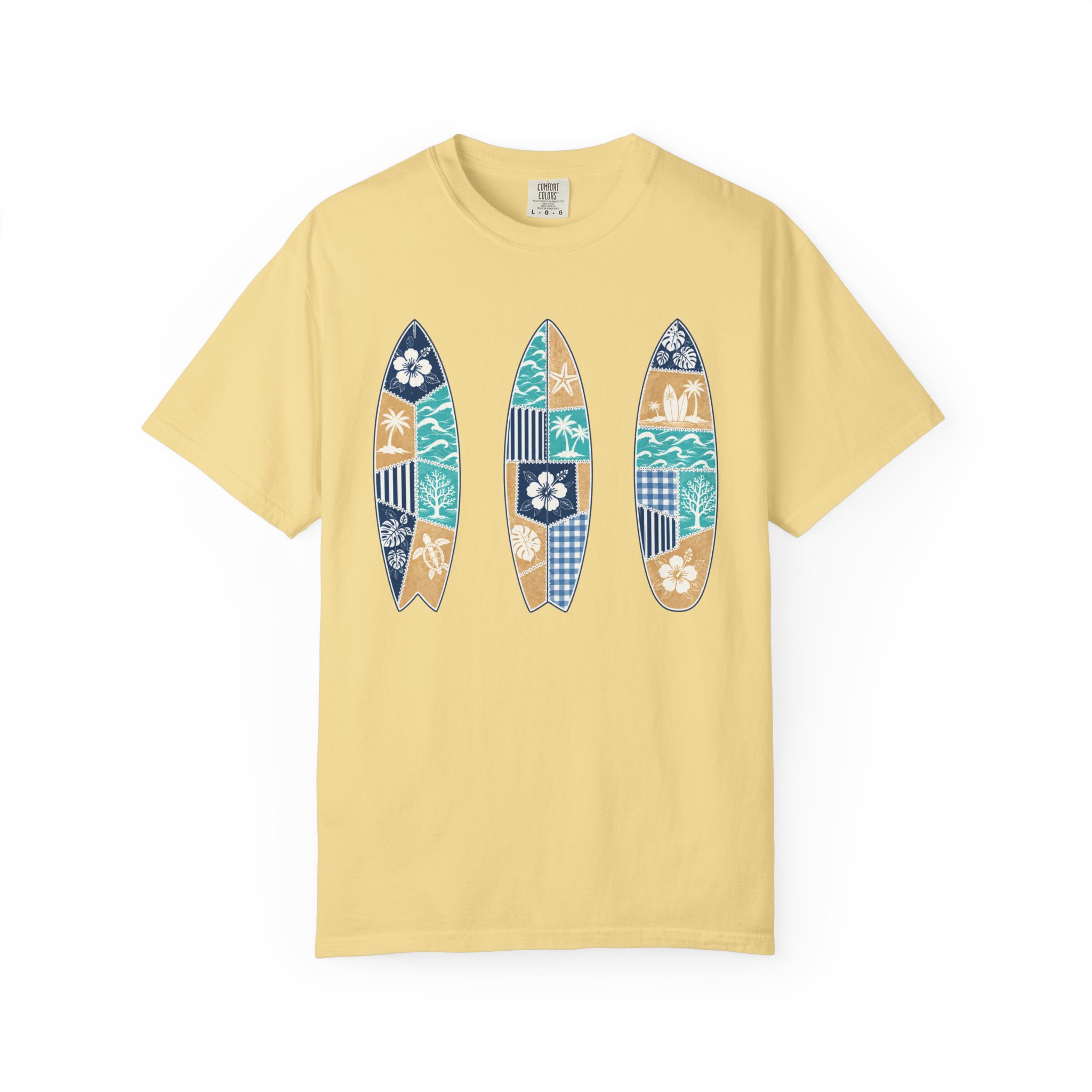 Patchwork Surfboards Tee - Image 3