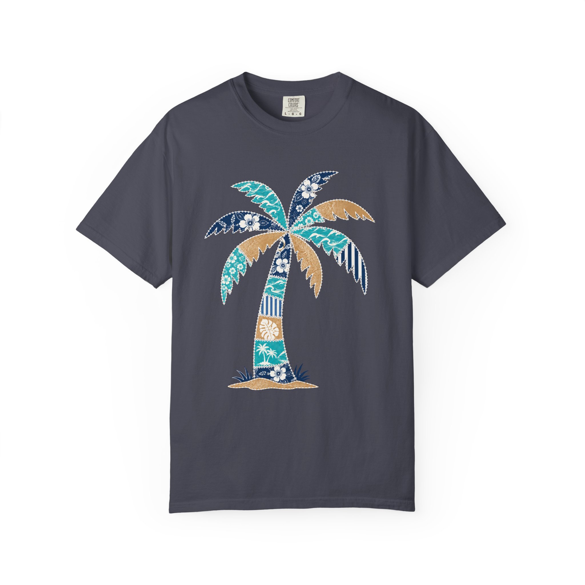 Patchwork Palm Tree Tee - Image 11