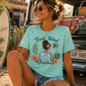 Trade Wind Messy Bun Tee