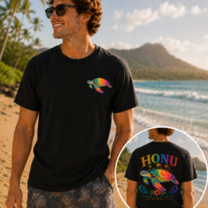 Rainbow Honu Tee