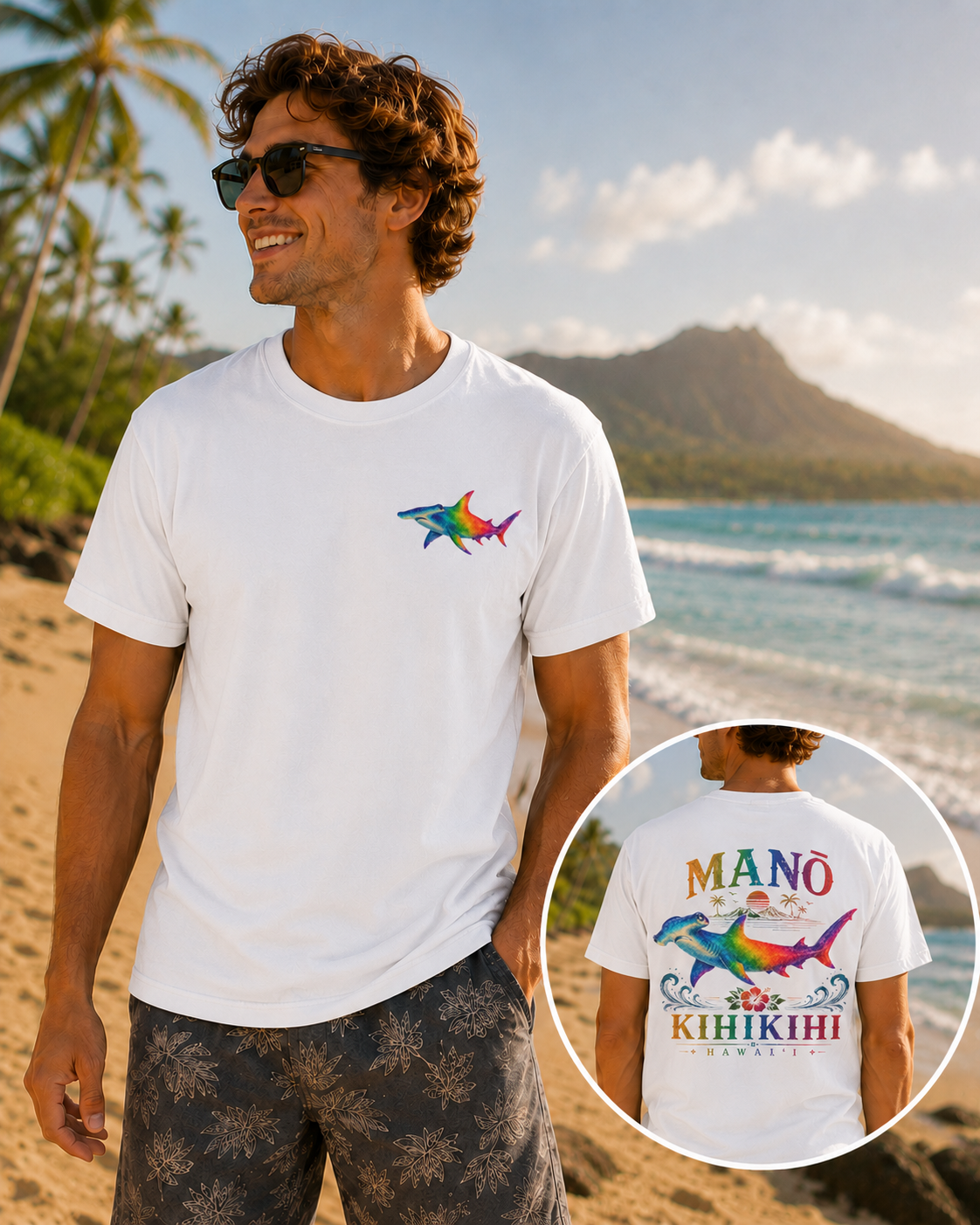 Rainbow Hammerhead Tee