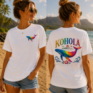 Rainbow Humpback Whale Tee