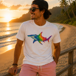 Rainbow Shark Tee