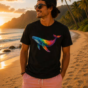 Rainbow Whale Tee