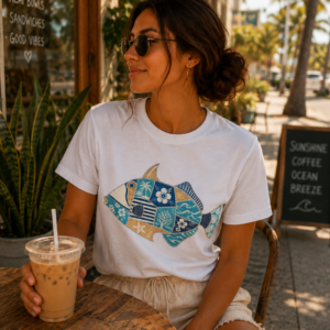 Patchwork Tropical Fish Tee