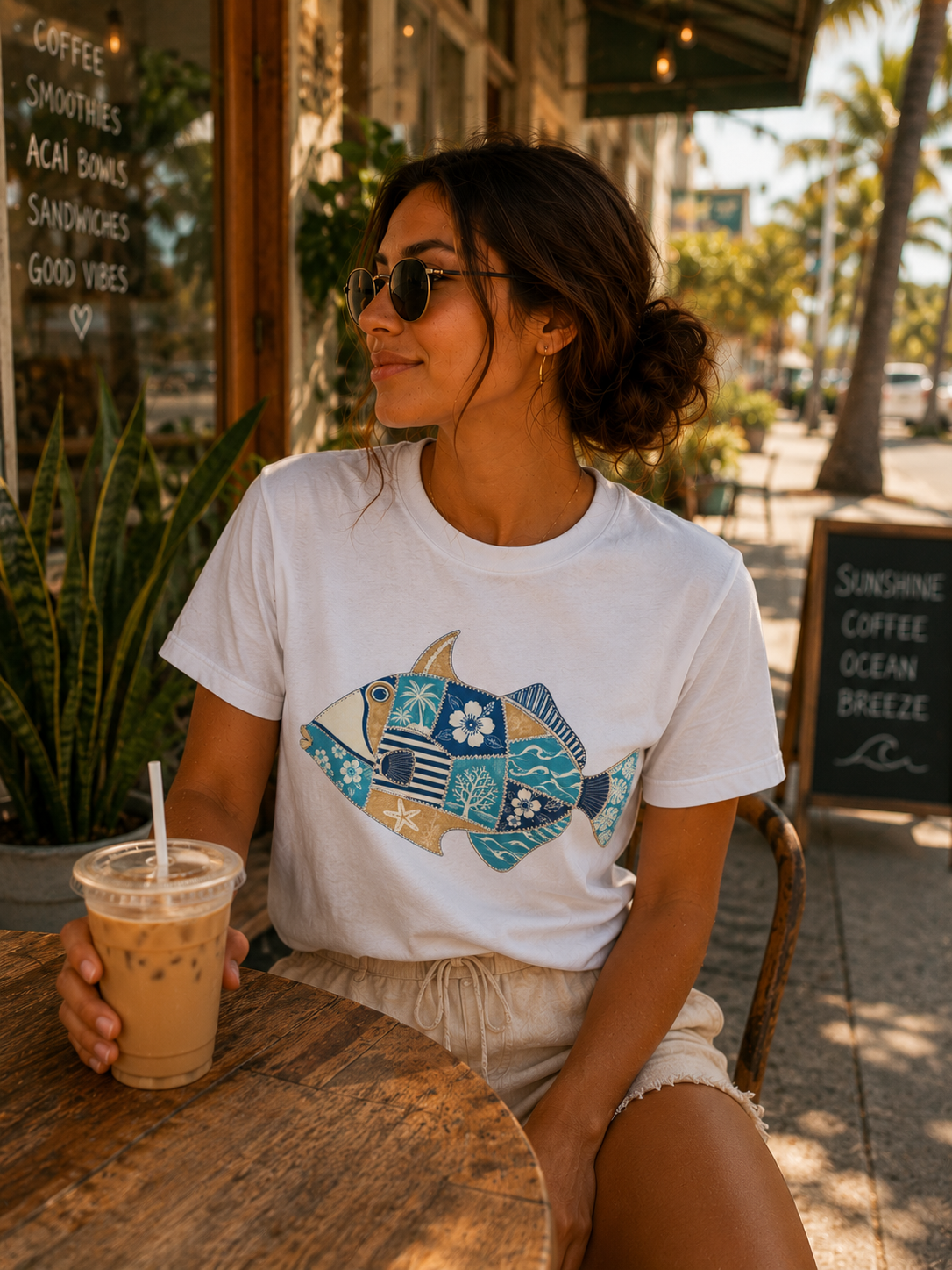 Patchwork Tropical Fish Tee