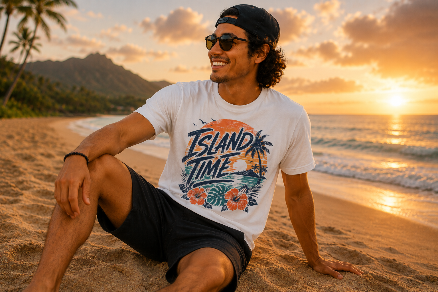 Palm Sunset Tee