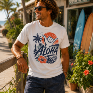 Shaka Hand Aloha Tee
