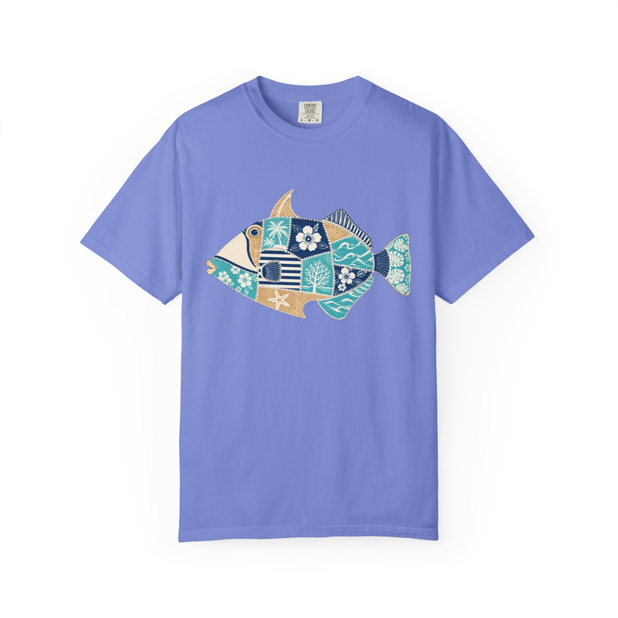 Patchwork Tropical Fish Tee - Image 9