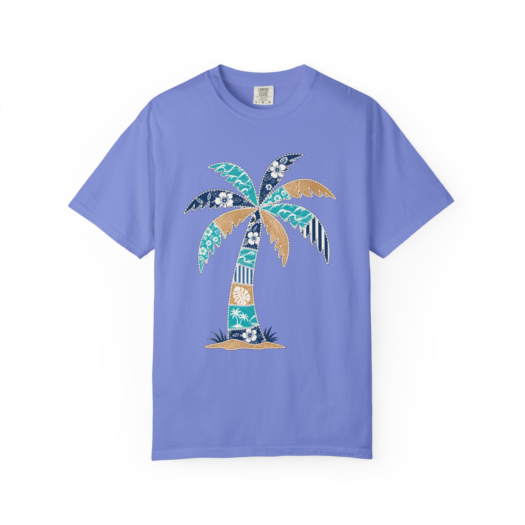 Patchwork Palm Tree Tee - Image 9