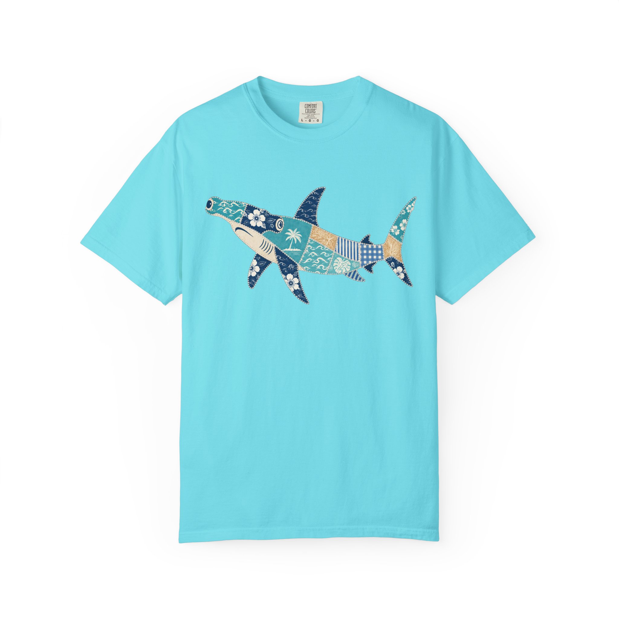 Patchwork Hammerhead Shark Tee - Image 6