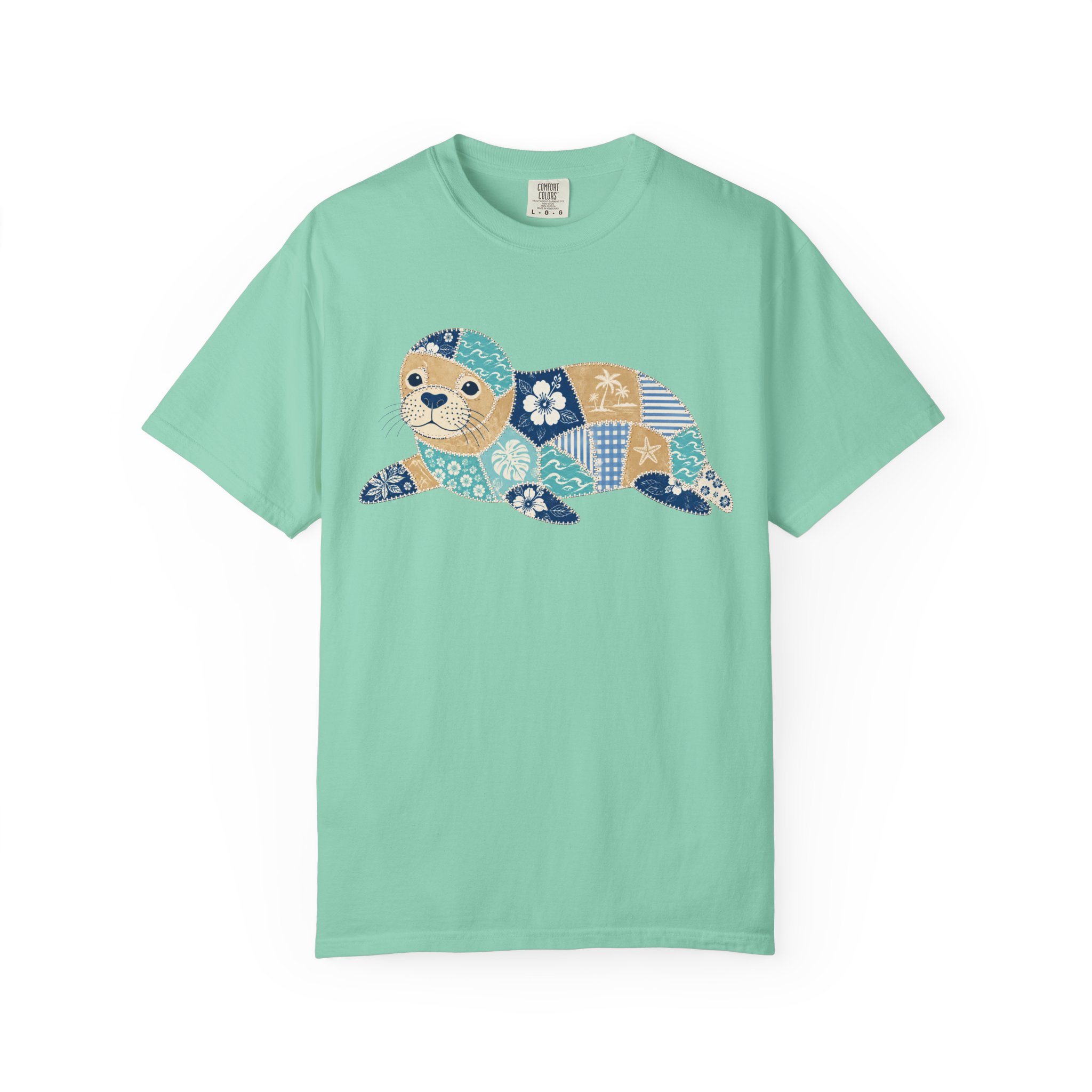 Patchwork Monk Seal Tee - Image 4