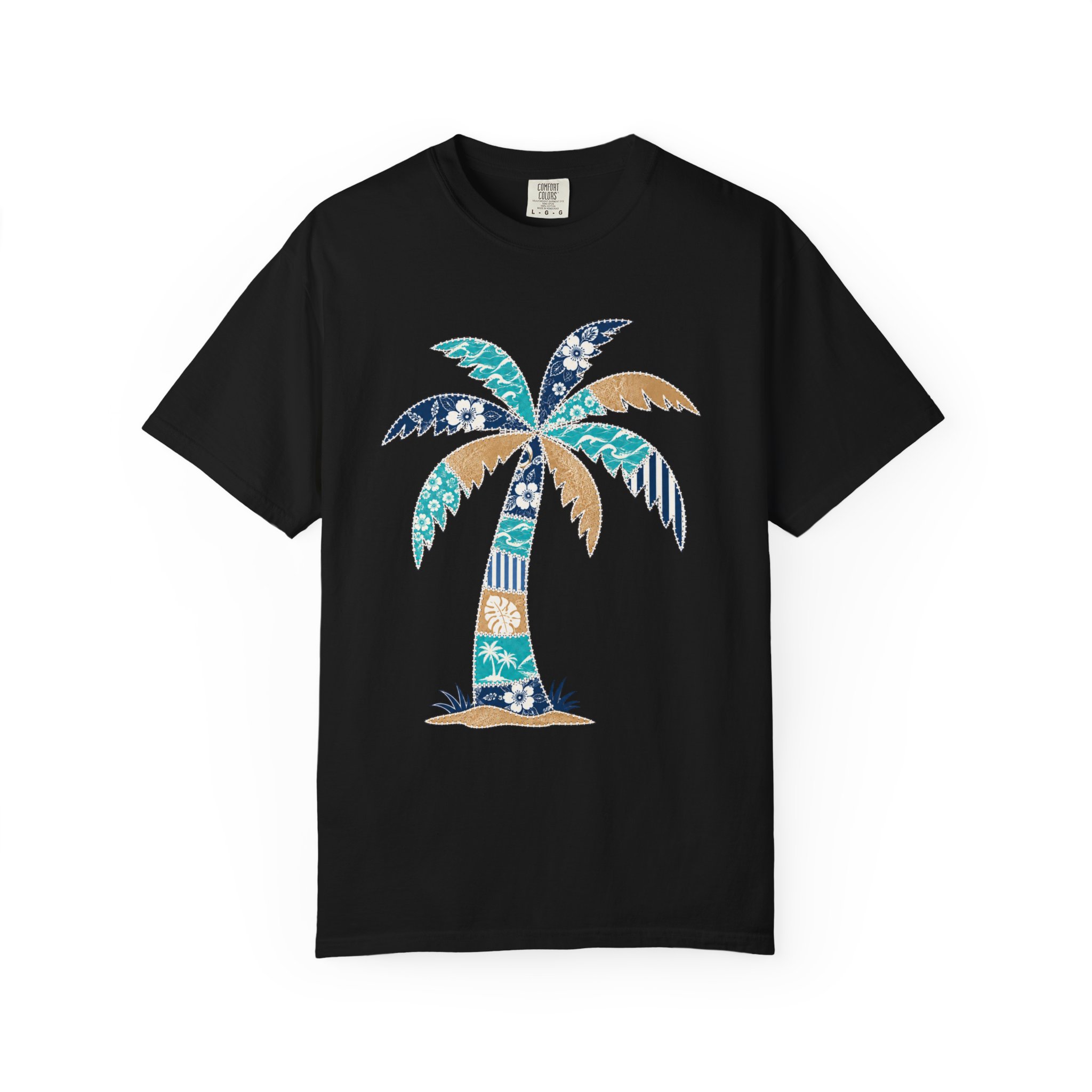 Patchwork Palm Tree Tee - Image 10