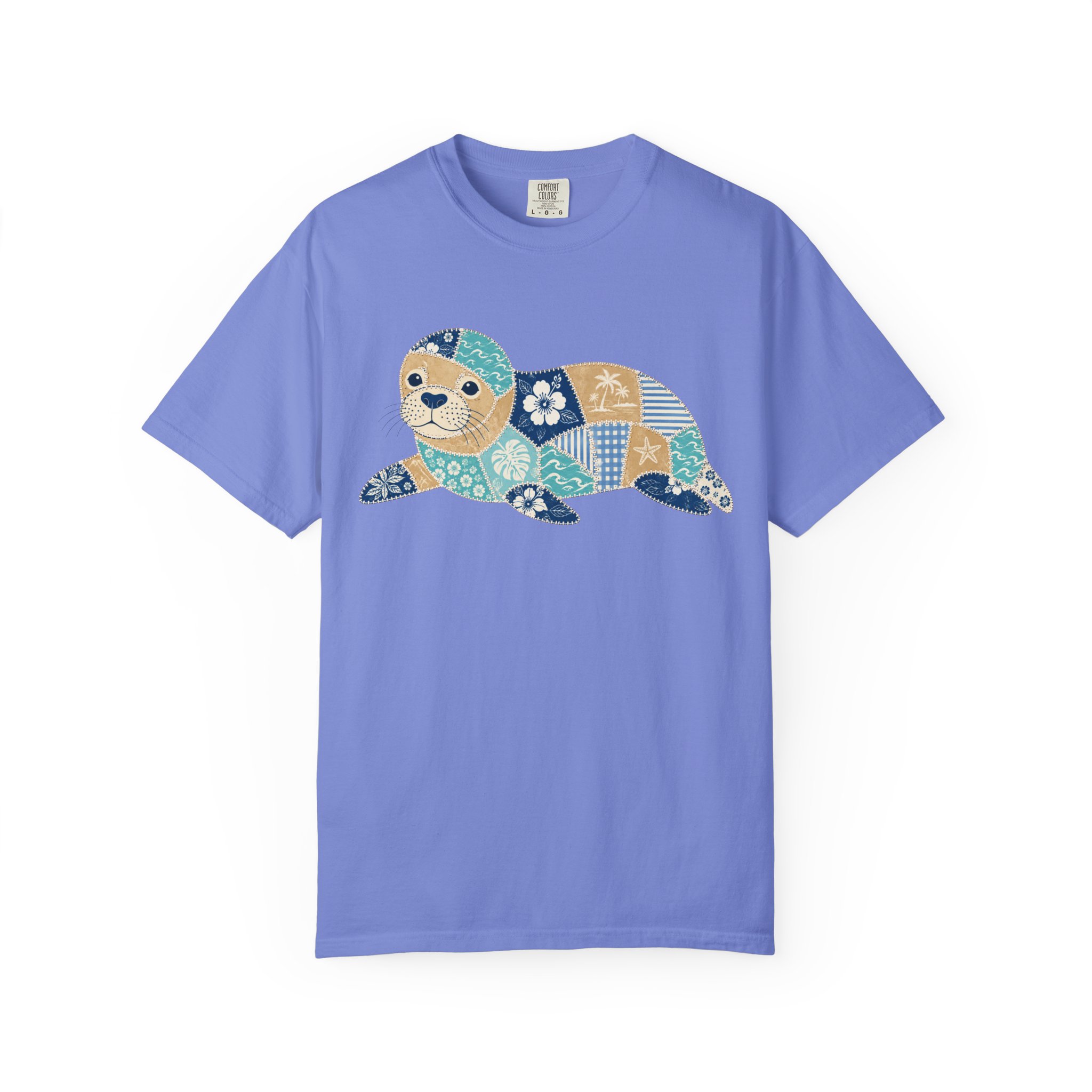 Patchwork Monk Seal Tee - Image 9