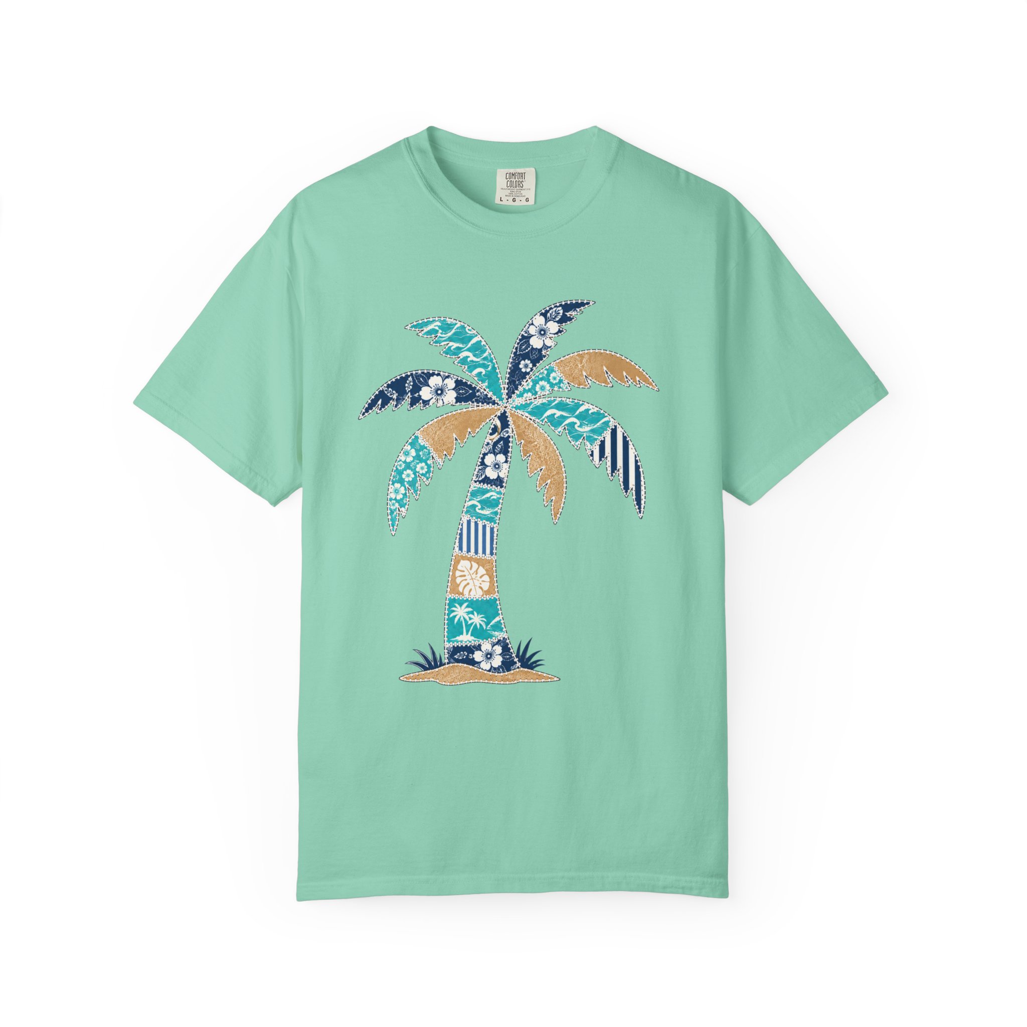 Patchwork Palm Tree Tee - Image 4