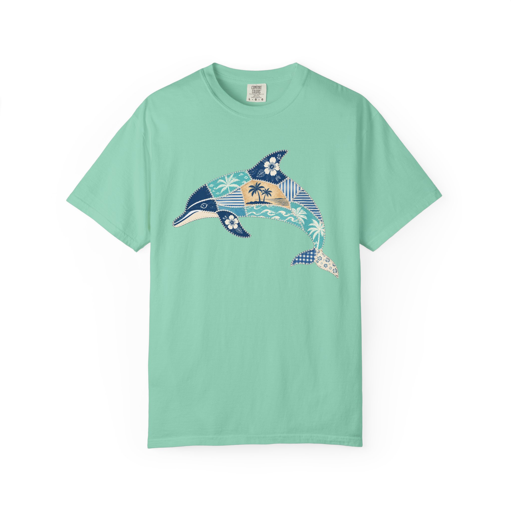 Patchwork Dolphin Tee - Image 4