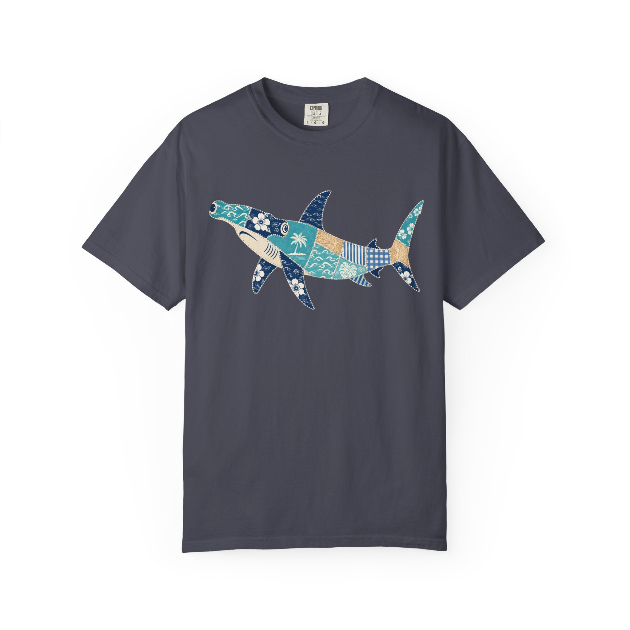 Patchwork Hammerhead Shark Tee - Image 11