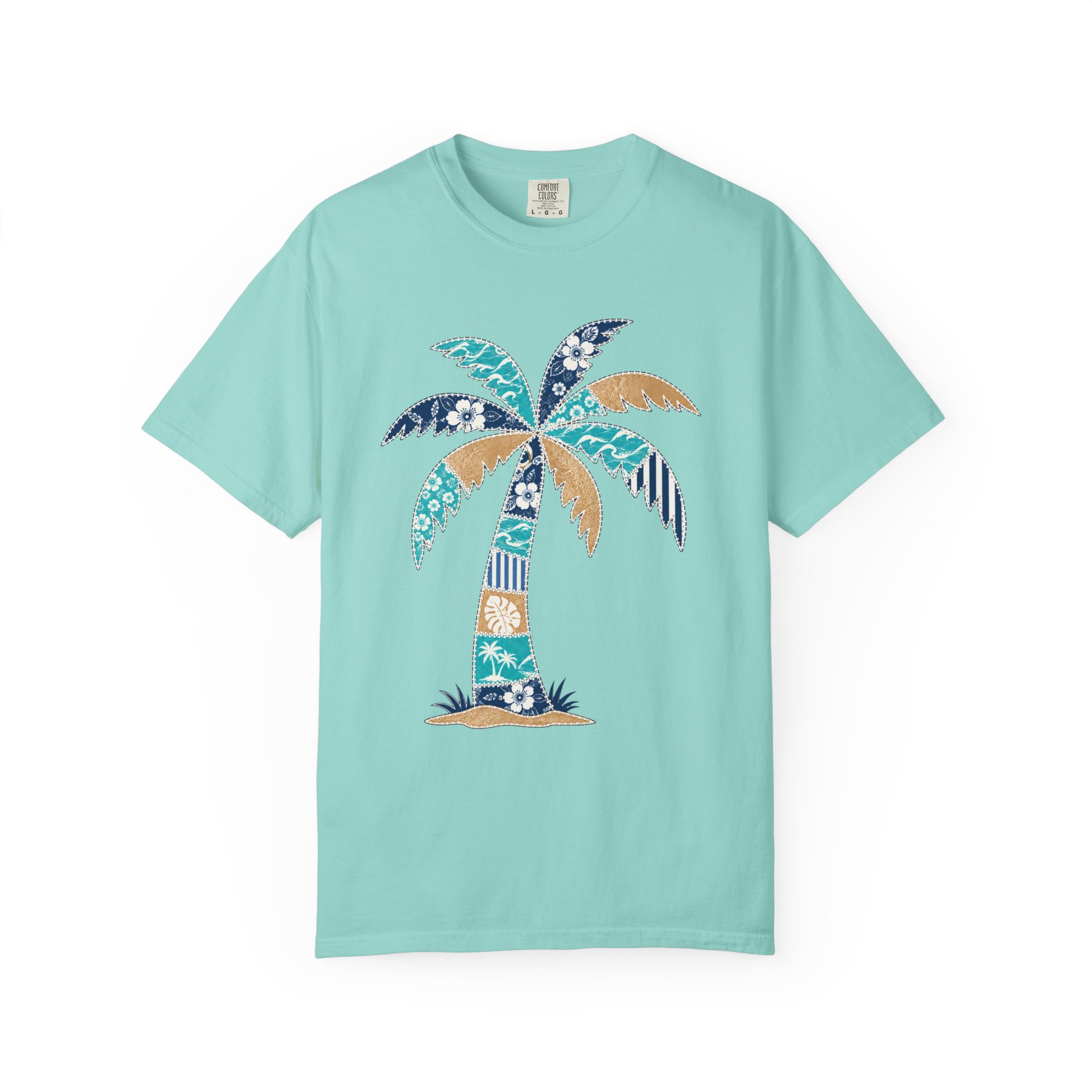 Patchwork Palm Tree Tee - Image 5