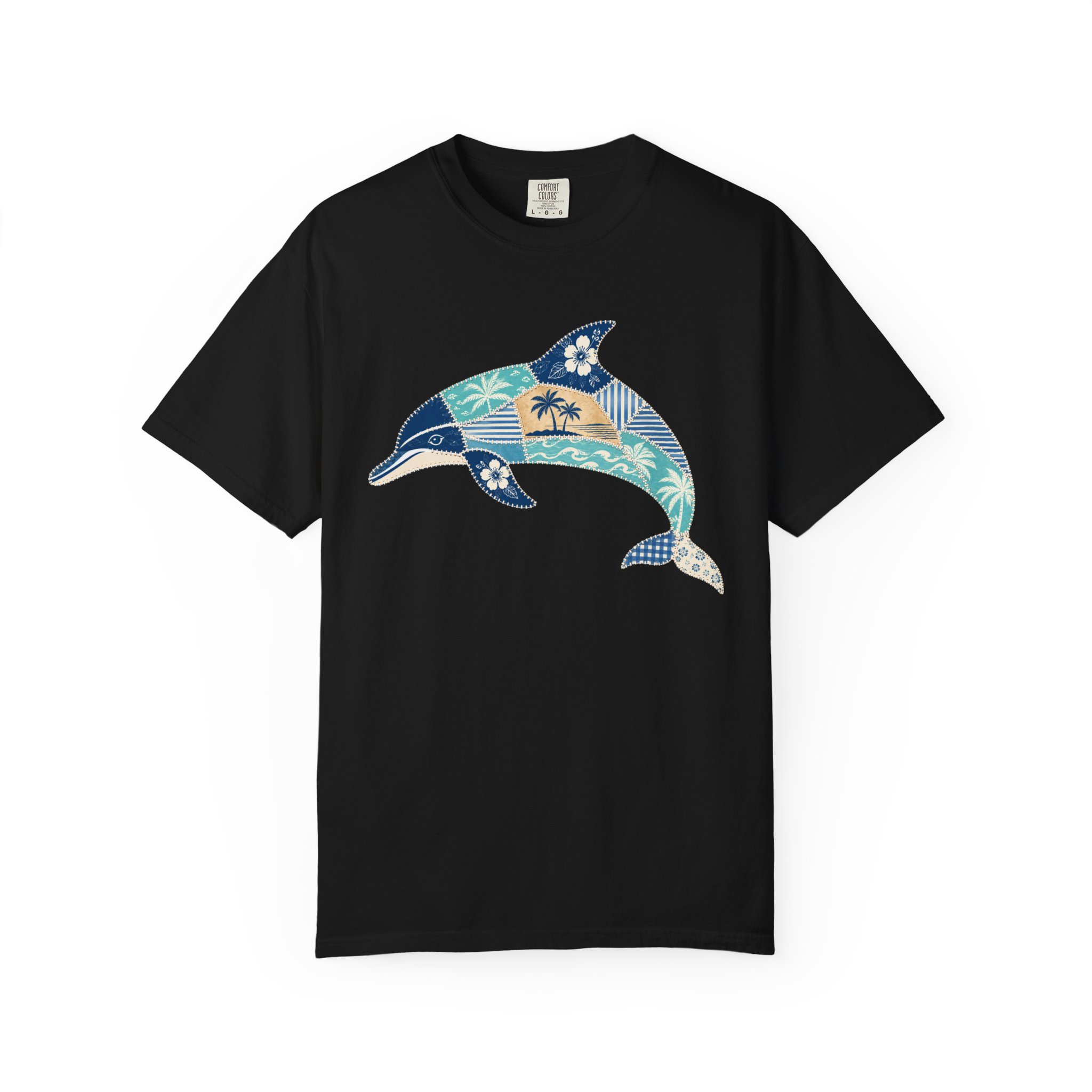 Patchwork Dolphin Tee - Image 10