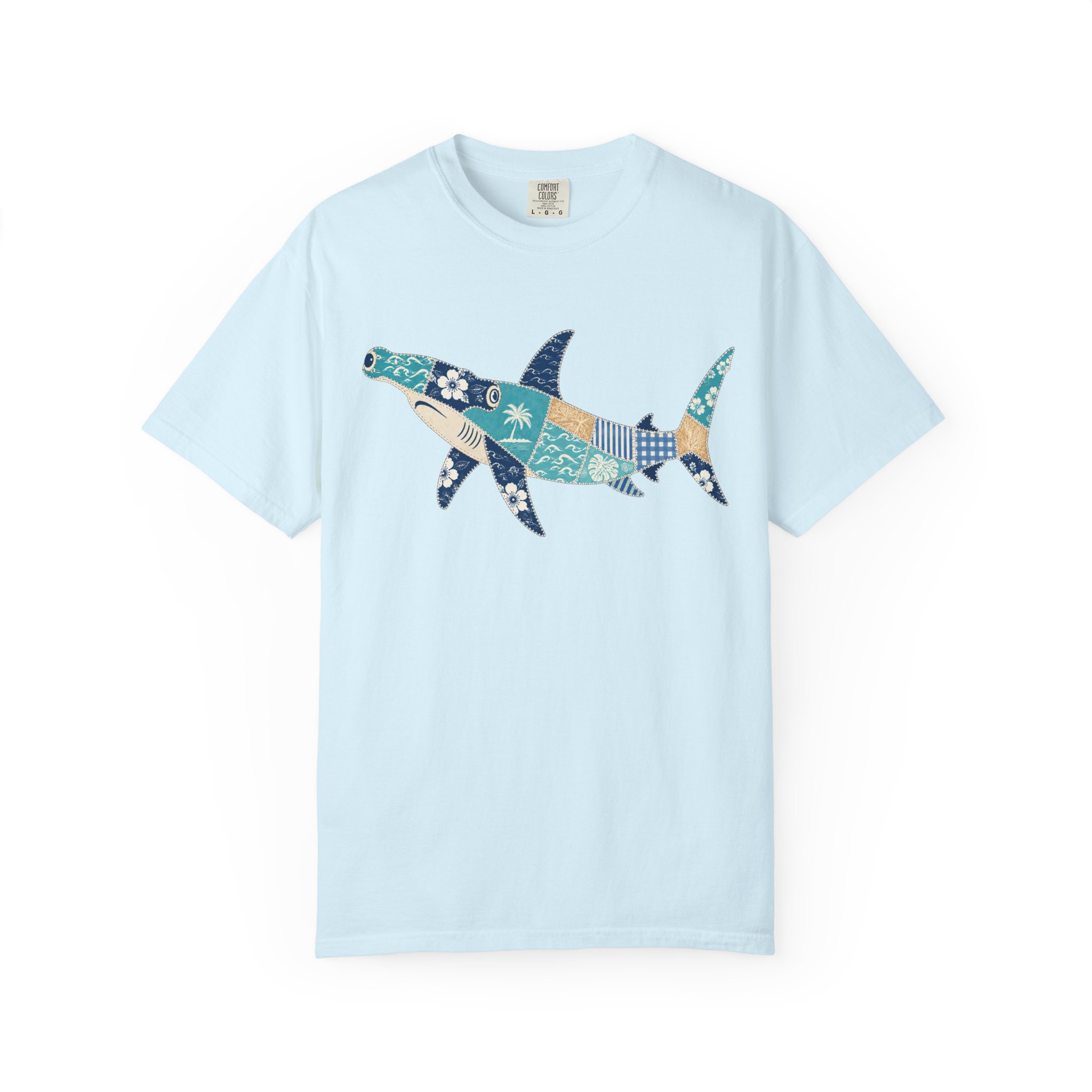 Patchwork Hammerhead Shark Tee - Image 7