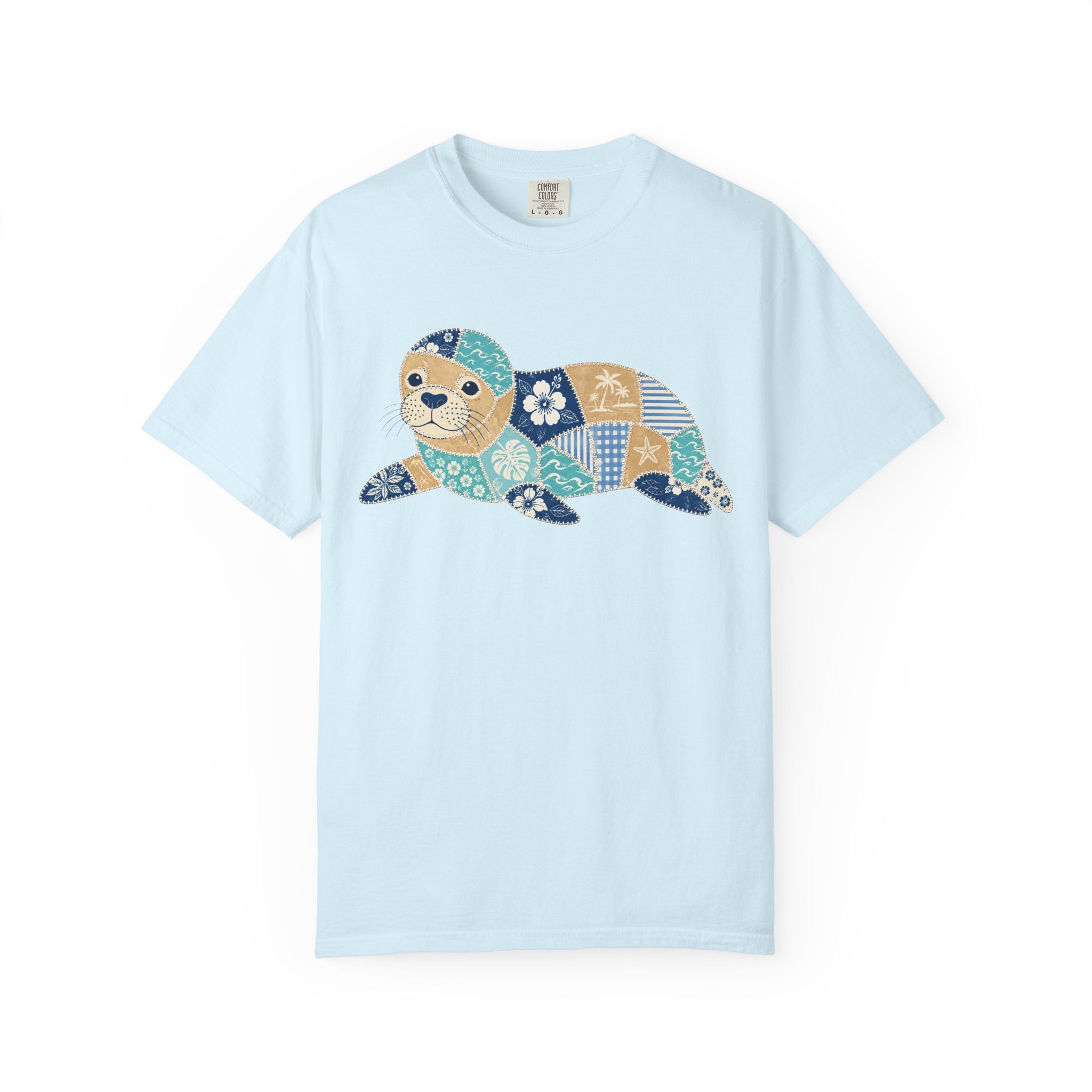 Patchwork Monk Seal Tee - Image 7