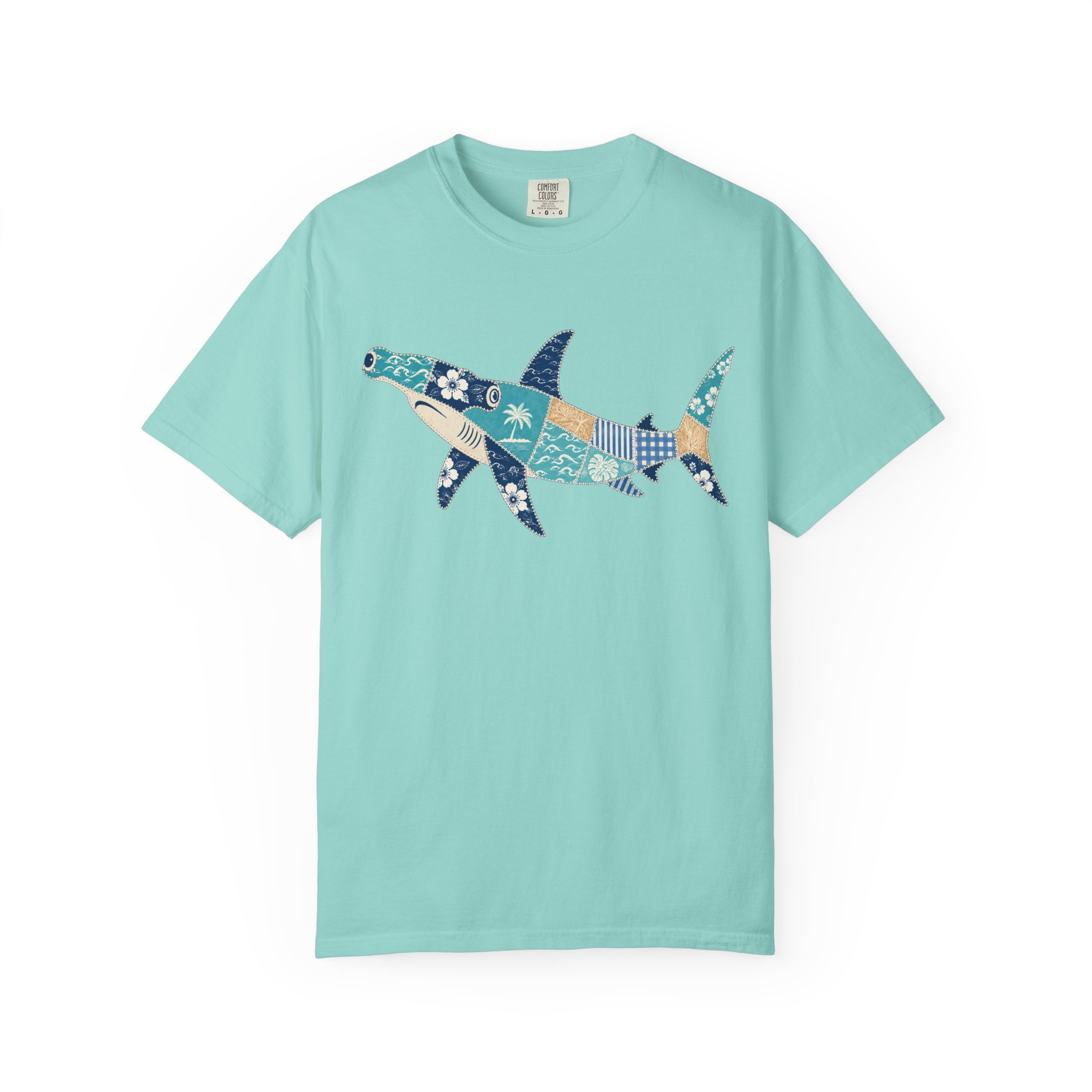 Patchwork Hammerhead Shark Tee - Image 5