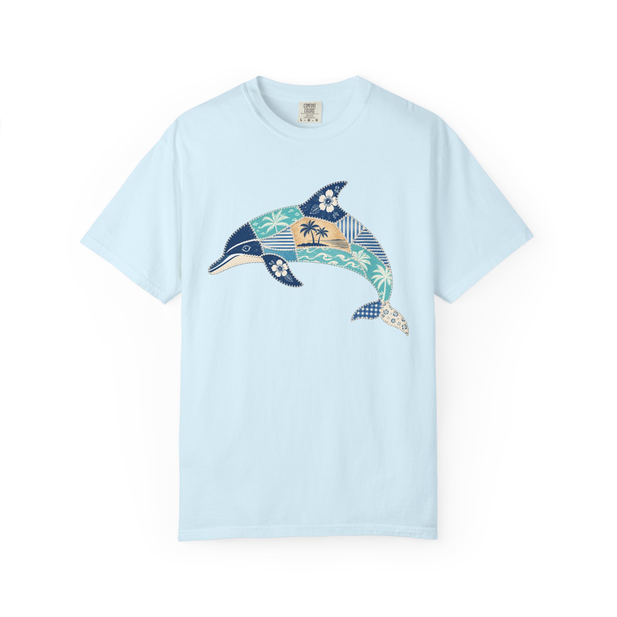 Patchwork Dolphin Tee - Image 7