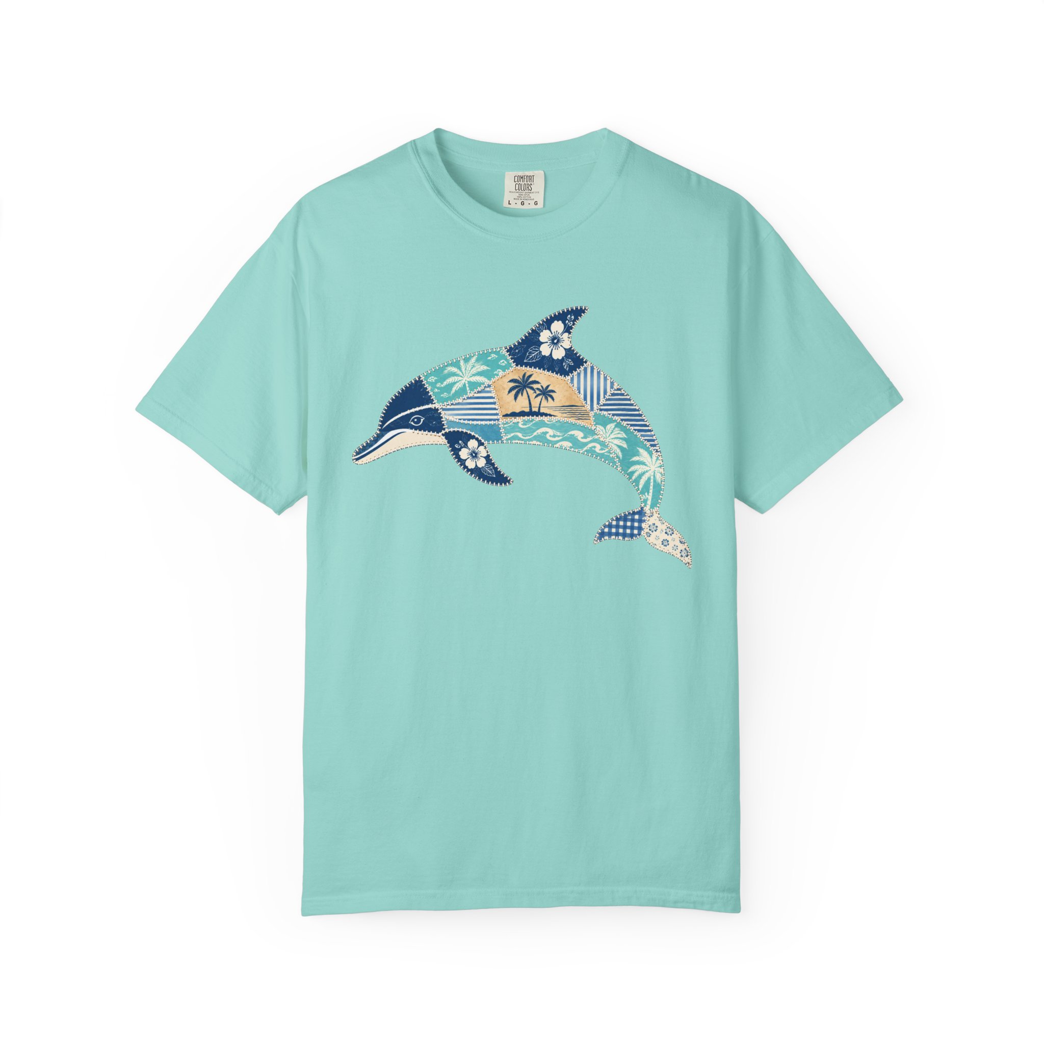 Patchwork Dolphin Tee - Image 5