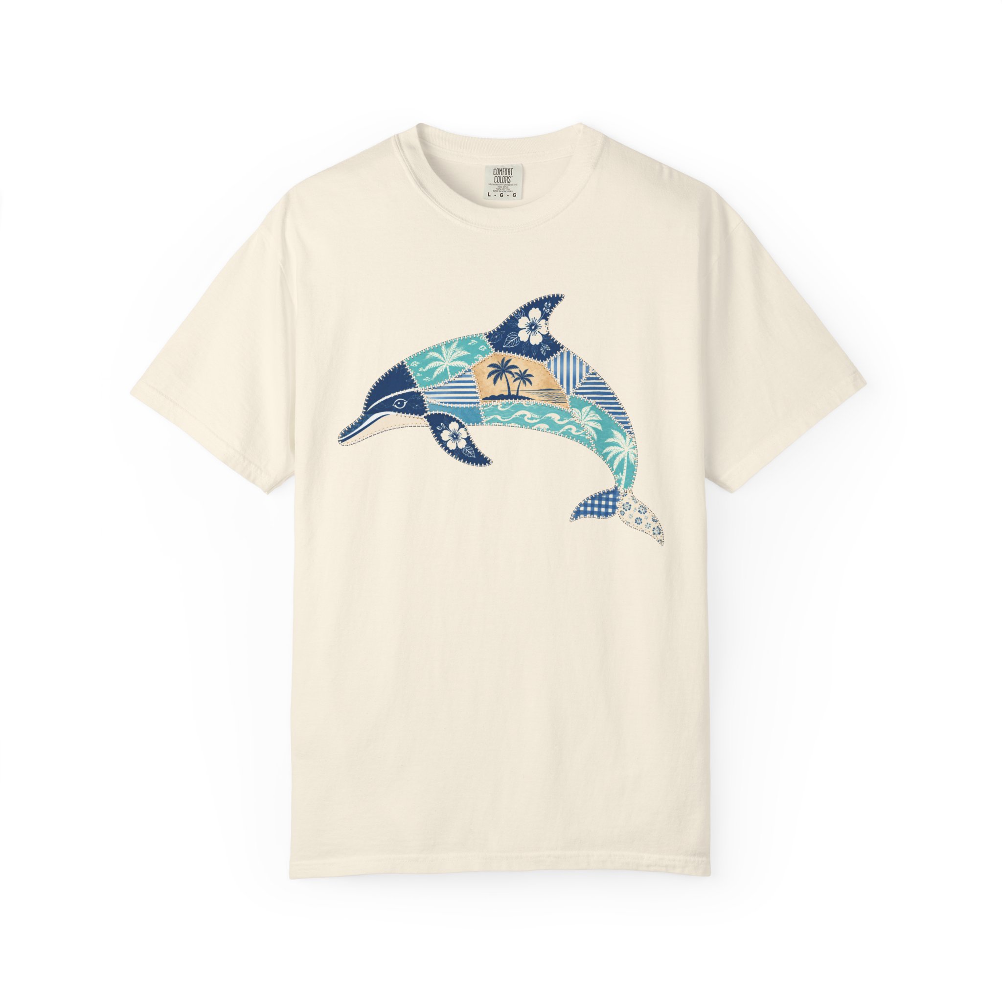 Patchwork Dolphin Tee - Image 8