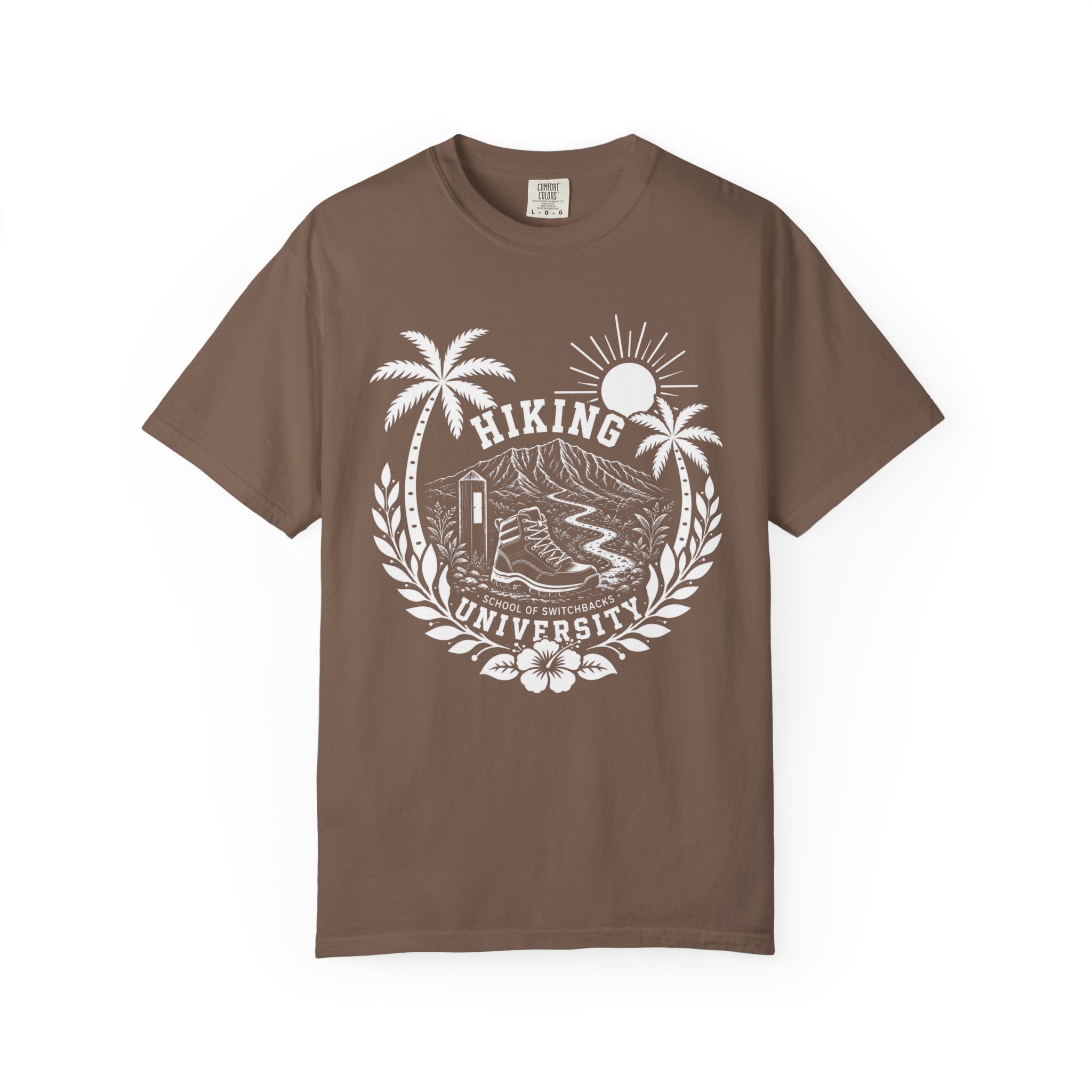 Hiking University crest T-shirt | Outdoor hiking tee - Image 2