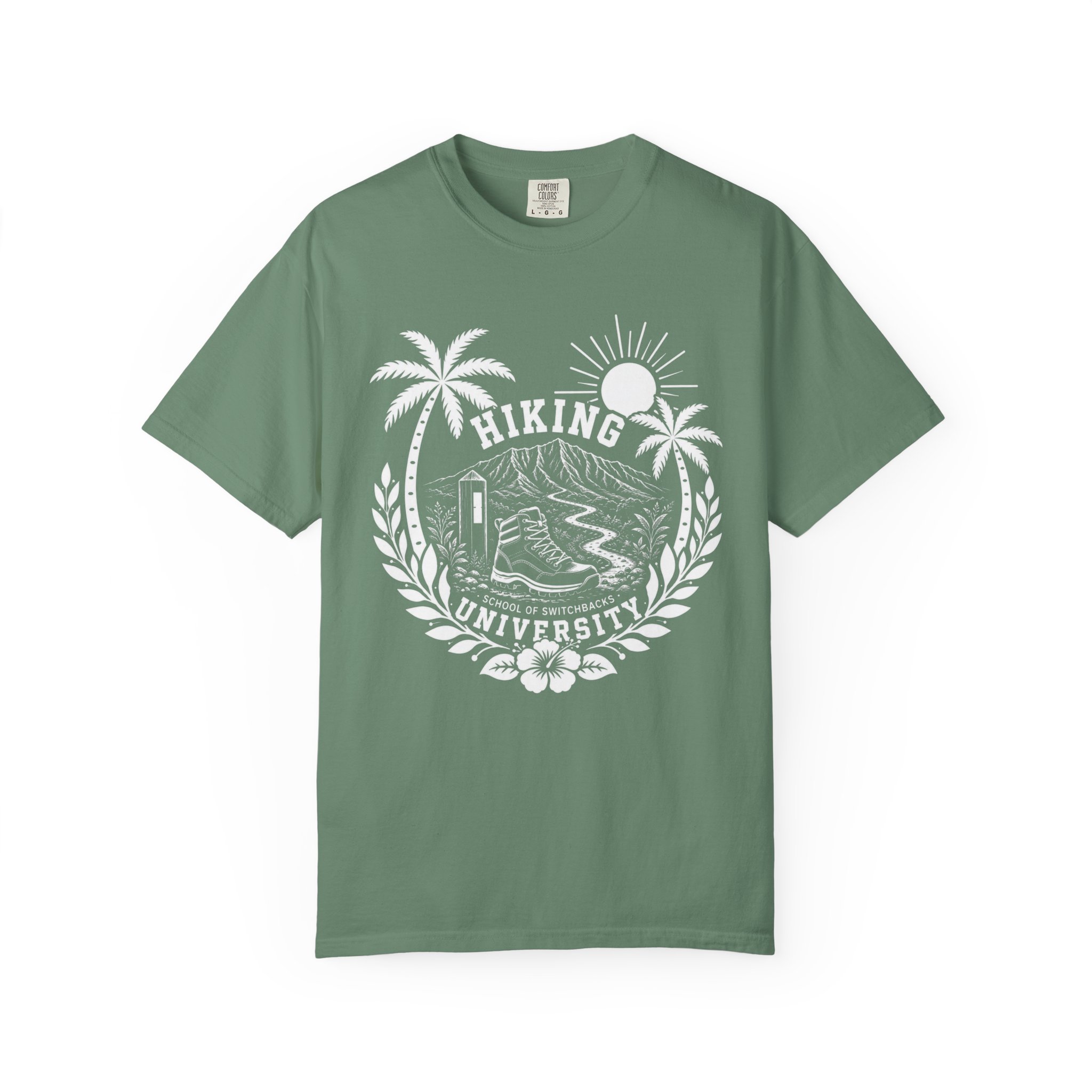 Hiking University crest T-shirt | Outdoor hiking tee - Image 3