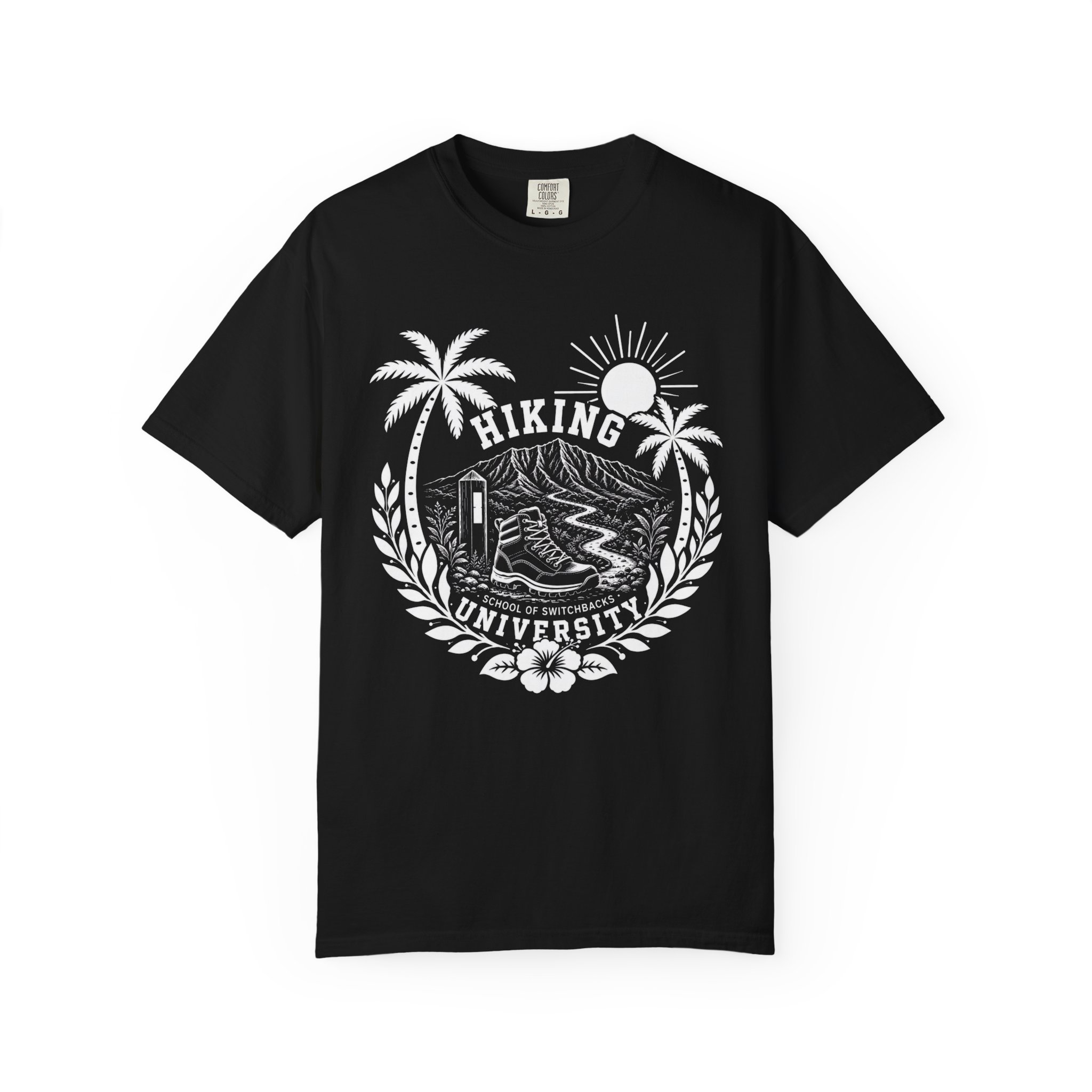 Hiking University crest T-shirt | Outdoor hiking tee - Image 4